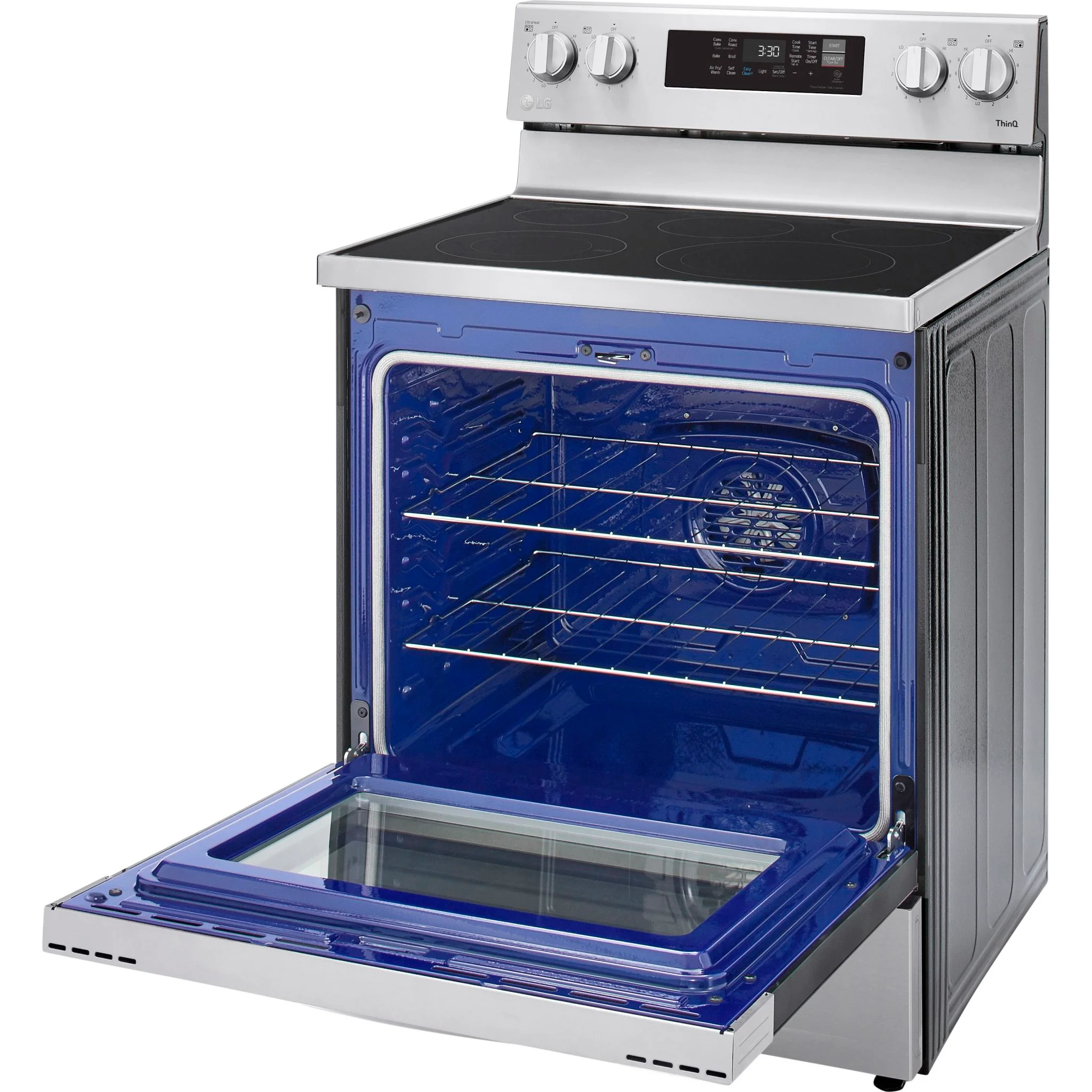LG 6.3 cu ft. Smart Wi-Fi Enabled Fan Convection Electric Range with Air Fry & EasyClean - Stainless (LREL6323S) - Image 21