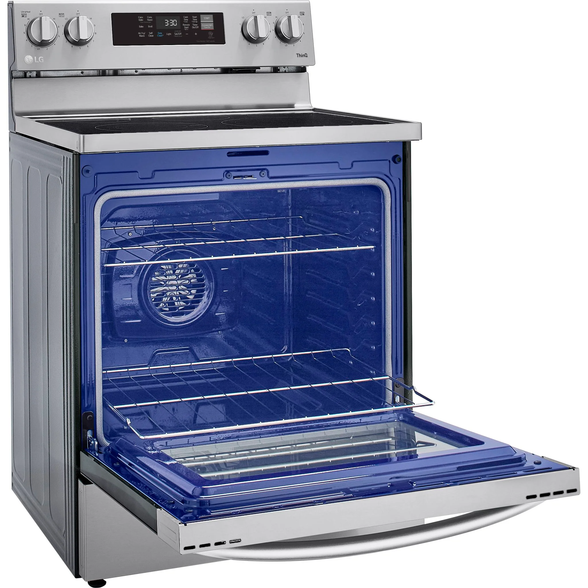 LG 6.3 cu ft. Smart Wi-Fi Enabled Fan Convection Electric Range with Air Fry & EasyClean - Stainless (LREL6323S) - Image 23