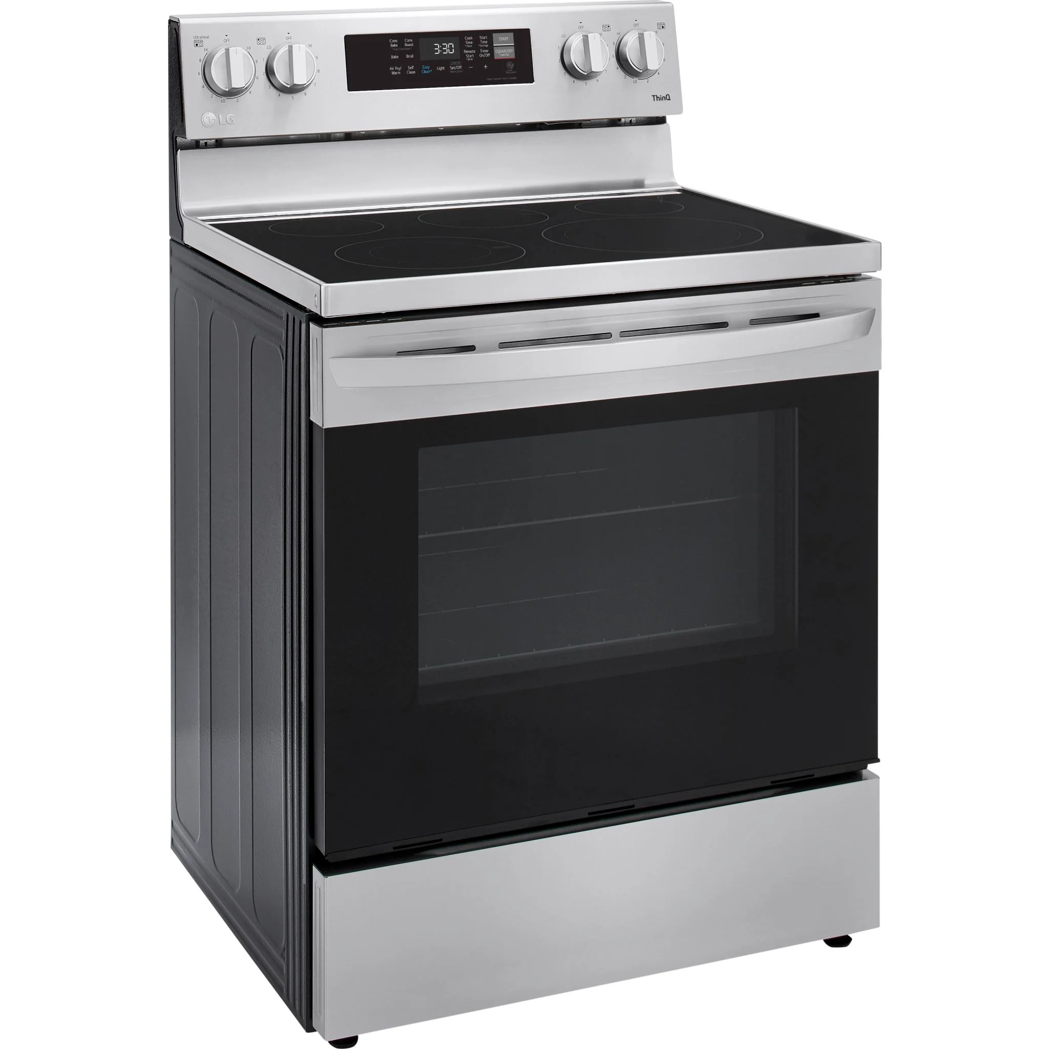 LG 6.3 cu ft. Smart Wi-Fi Enabled Fan Convection Electric Range with Air Fry & EasyClean - Stainless (LREL6323S) - Image 5