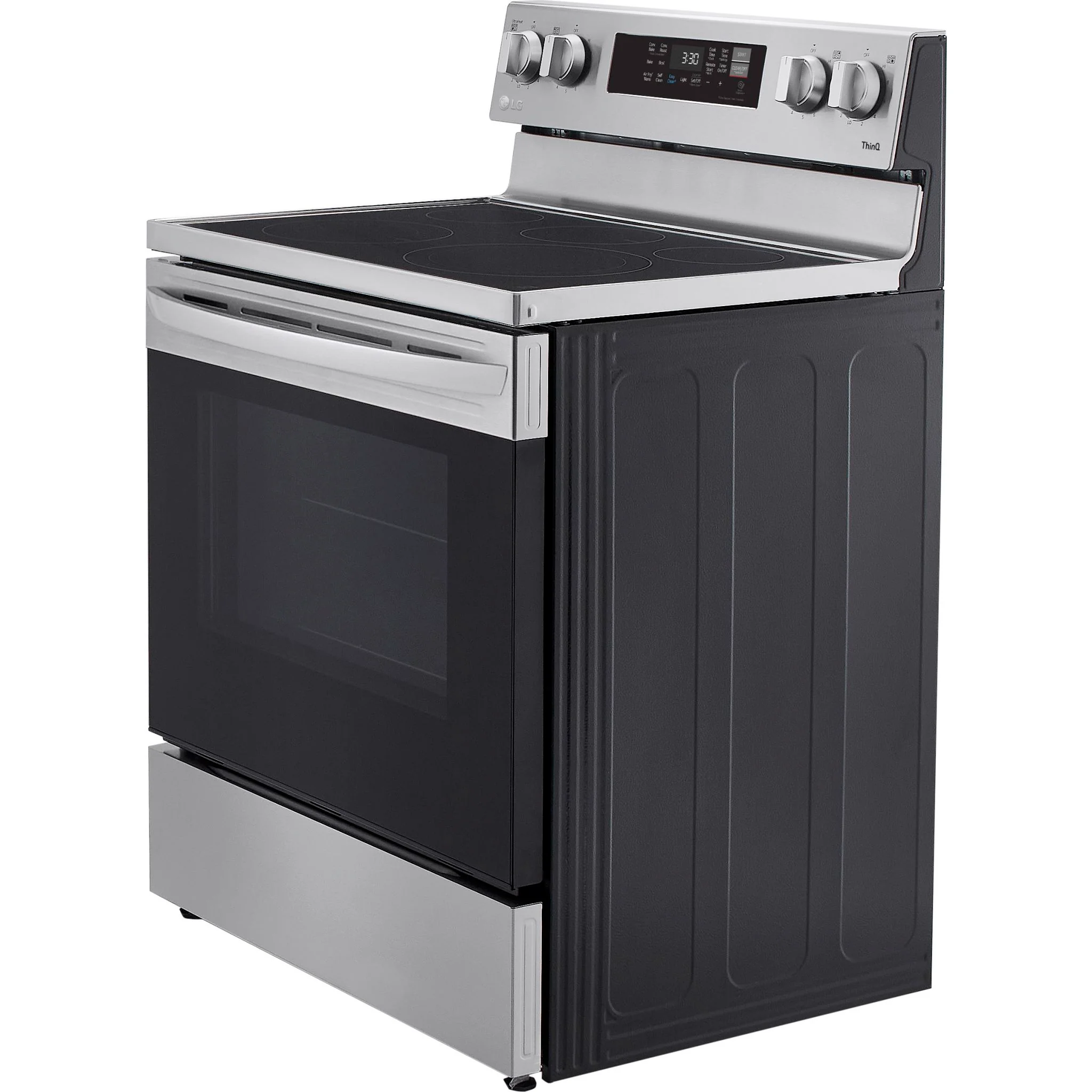 LG 6.3 cu ft. Smart Wi-Fi Enabled Fan Convection Electric Range with Air Fry & EasyClean - Stainless (LREL6323S) - Image 6