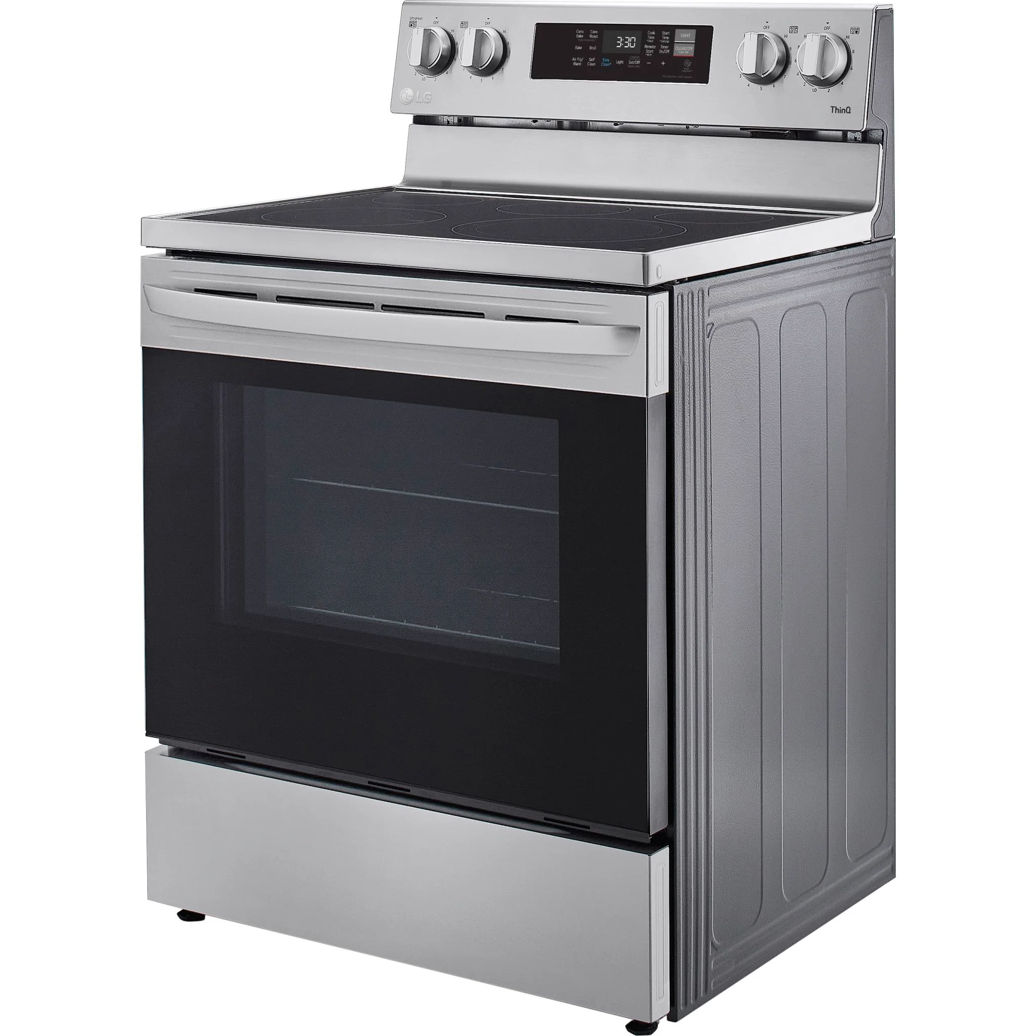 LG 6.3 cu ft. Smart Wi-Fi Enabled Fan Convection Electric Range with Air Fry & EasyClean - Stainless (LREL6323S) - Image 7