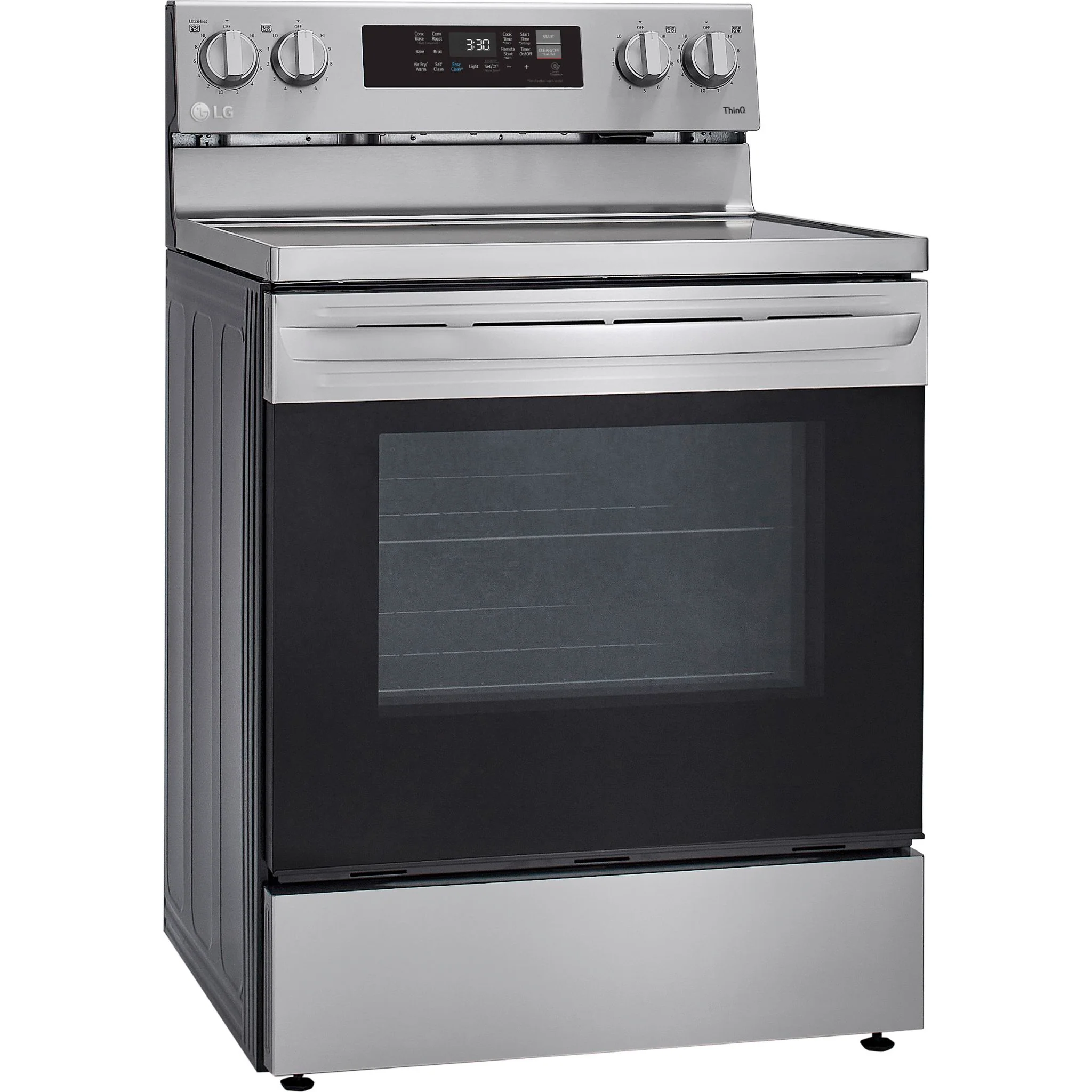 LG 6.3 cu ft. Smart Wi-Fi Enabled Fan Convection Electric Range with Air Fry & EasyClean - Stainless (LREL6323S) - Image 8