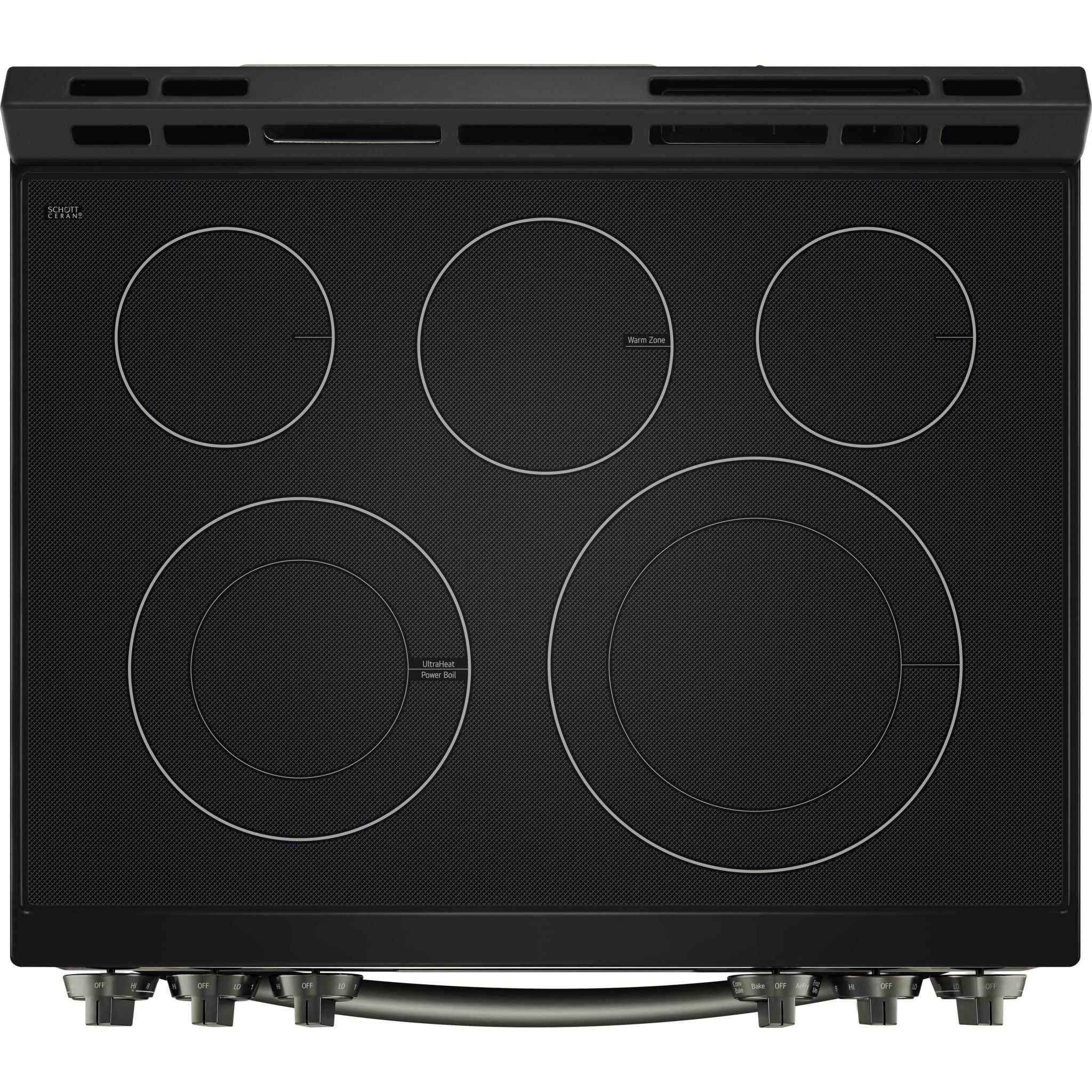 LG 6.3 cu ft. Smart Wi-Fi Enabled Fan Convection Electric Slide-in Range with Air Fry & EasyClean - Black Stainless (LSEL6333D) - Image 5