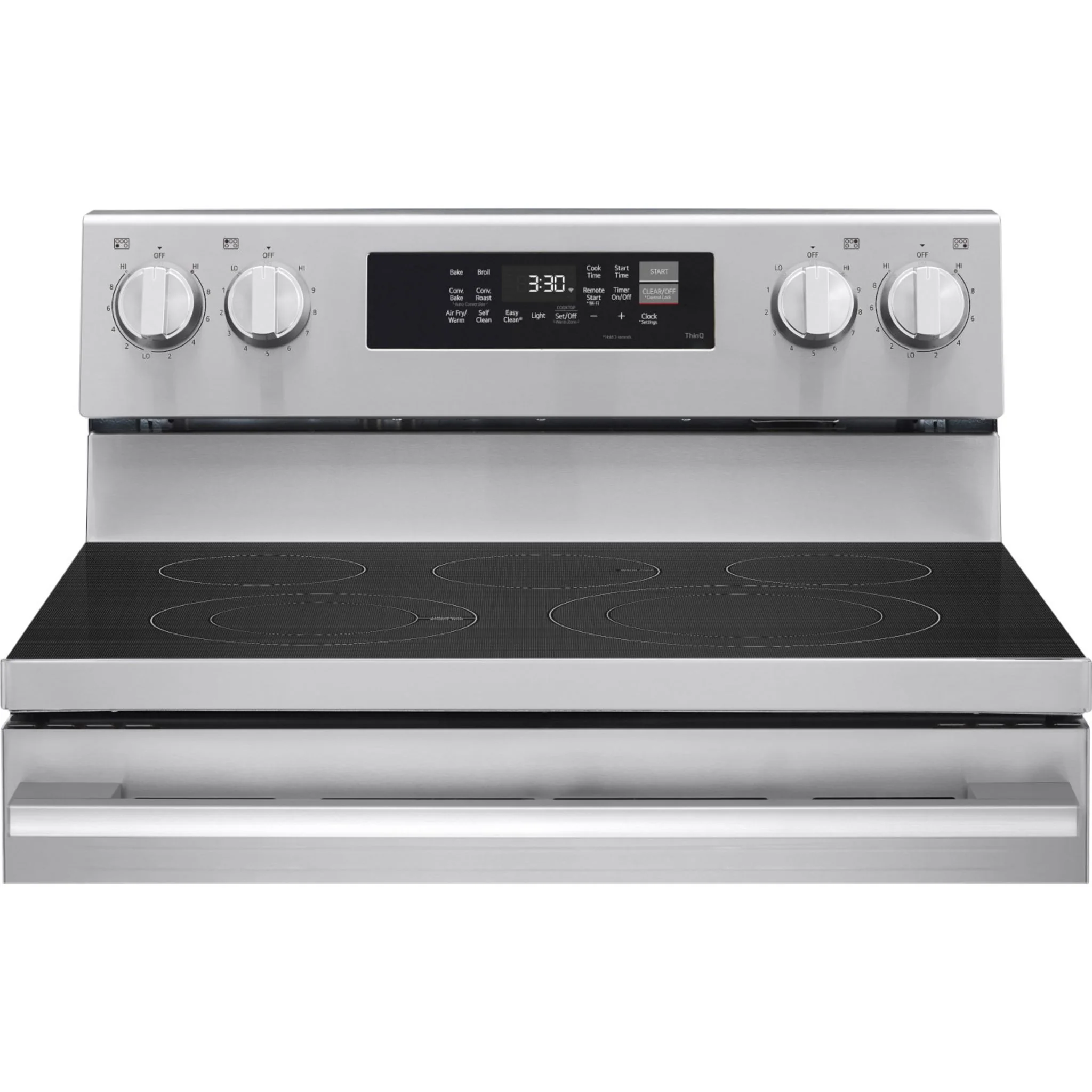 LG 6.3 cu. ft. Smart Wi-Fi Enabled ProBake Convection® Electric Range with Air Fry & EasyClean - Stainless (LREN6323YE) - Image 7