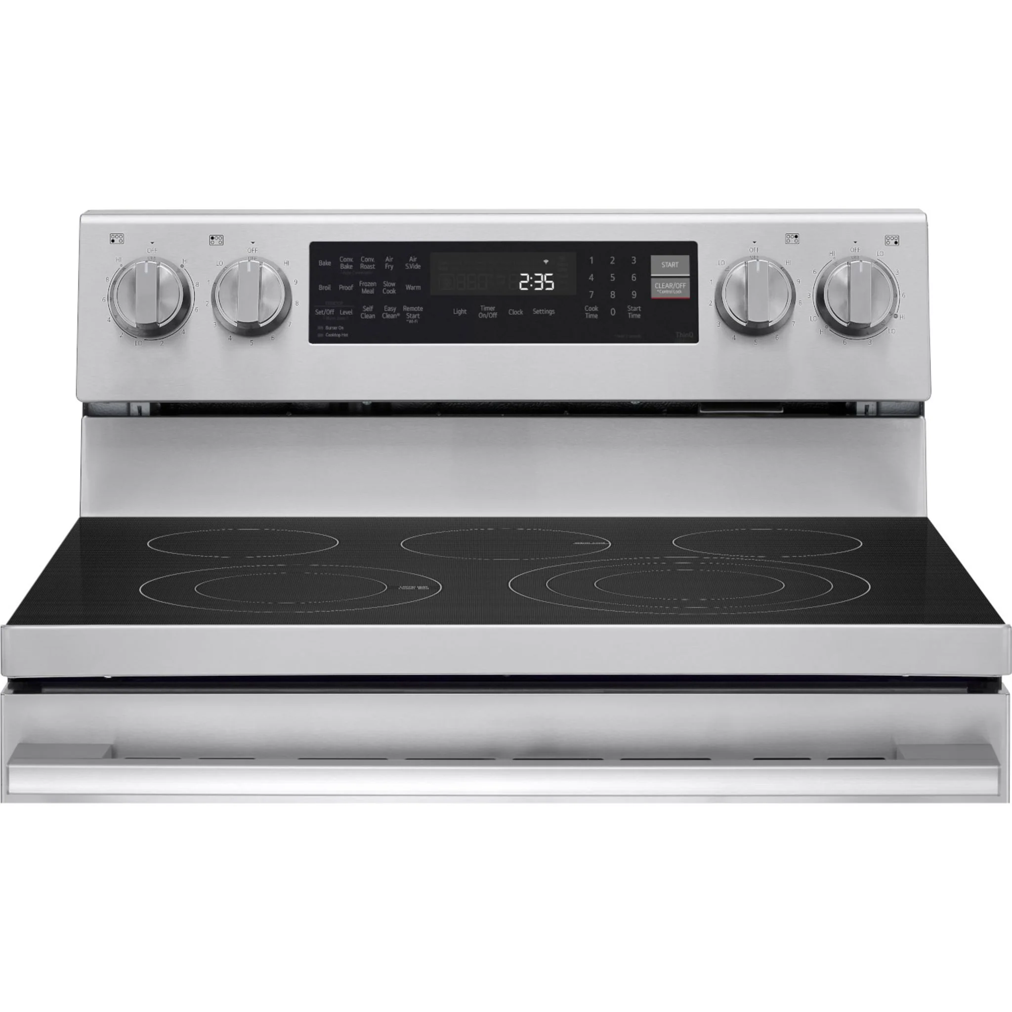 LG 6.3 cu. ft. Smart Wi-Fi Enabled ProBake Convection® Electric Range with Air Fry & EasyClean - Stainless (LREN6325XE) - Image 5