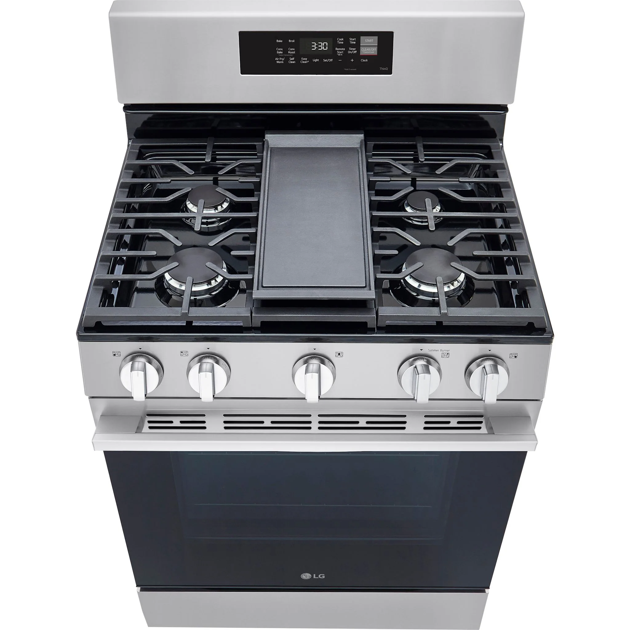 LG 6.3 cu. ft. Smart Wi-Fi Enabled Probake Convection® Gas Range with Air Fry & EasyClean -Stainless Steel (LRGN6323Y) - Image 4