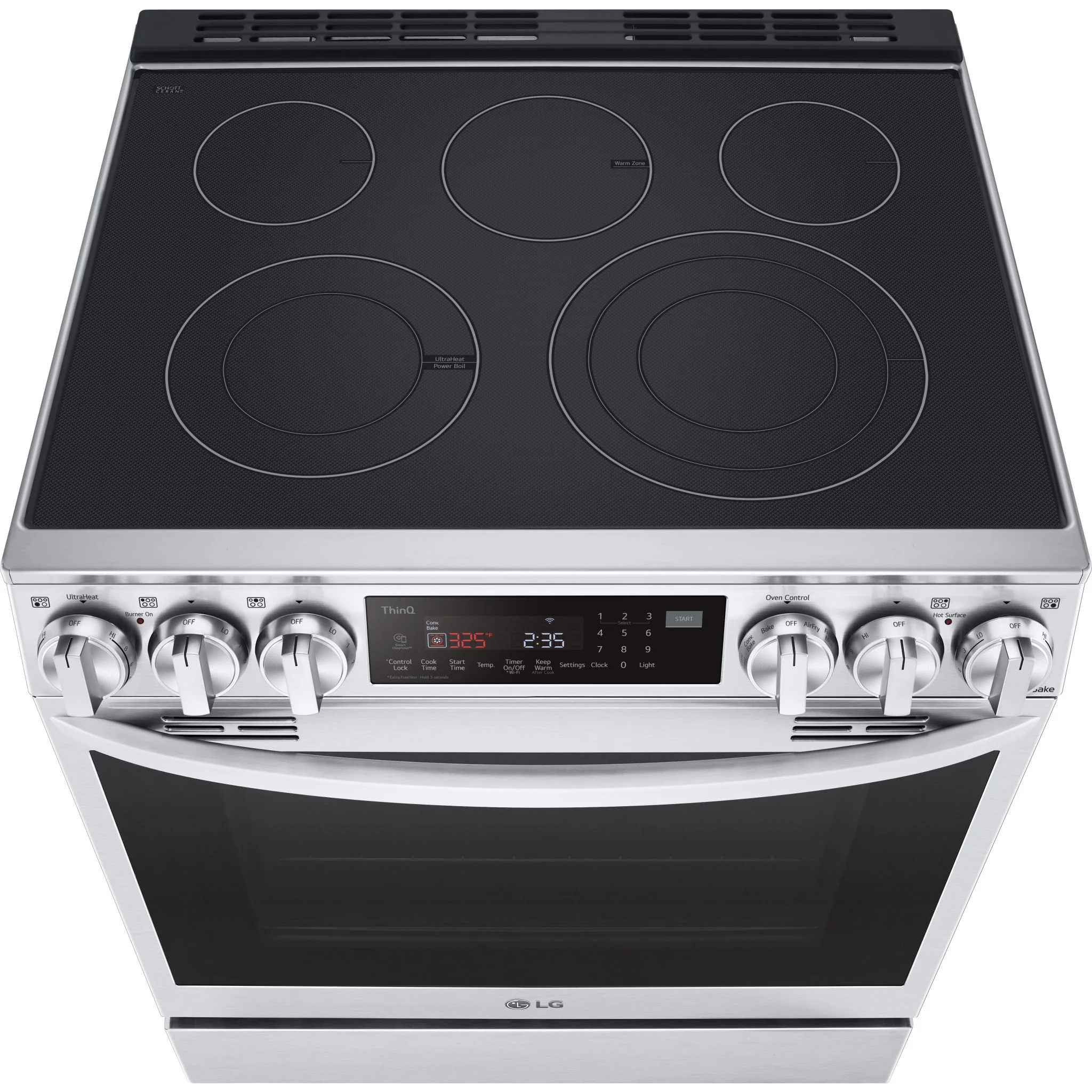 LG 6.3 cu ft. Smart wi-fi Enabled ProBake Convection® InstaView® Electric Slide-In Range with Air Fry - Stainless (LSEL6335F) - Image 8