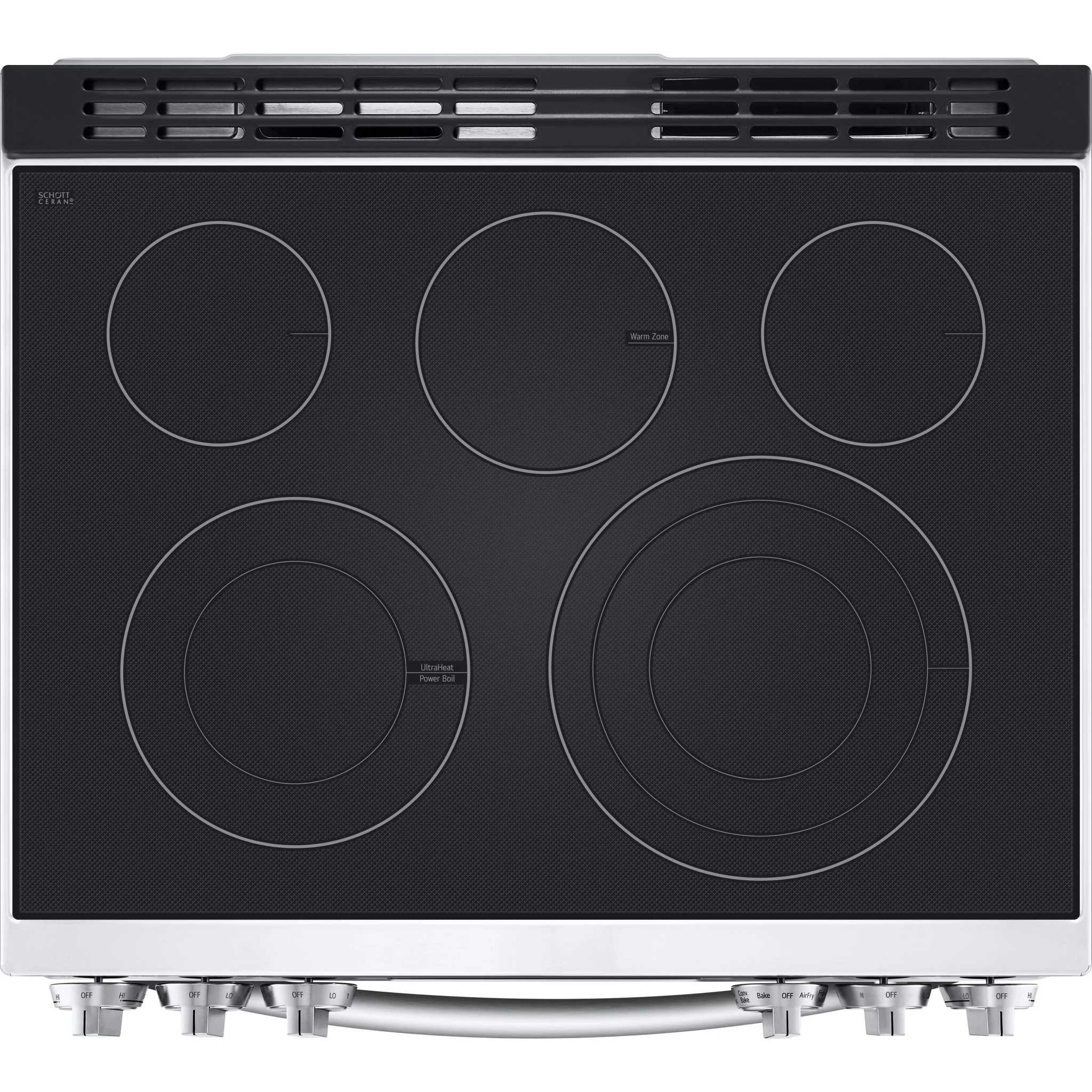 LG 6.3 cu ft. Smart wi-fi Enabled ProBake Convection® InstaView® Electric Slide-In Range with Air Fry - Stainless (LSEL6335F) - Image 9