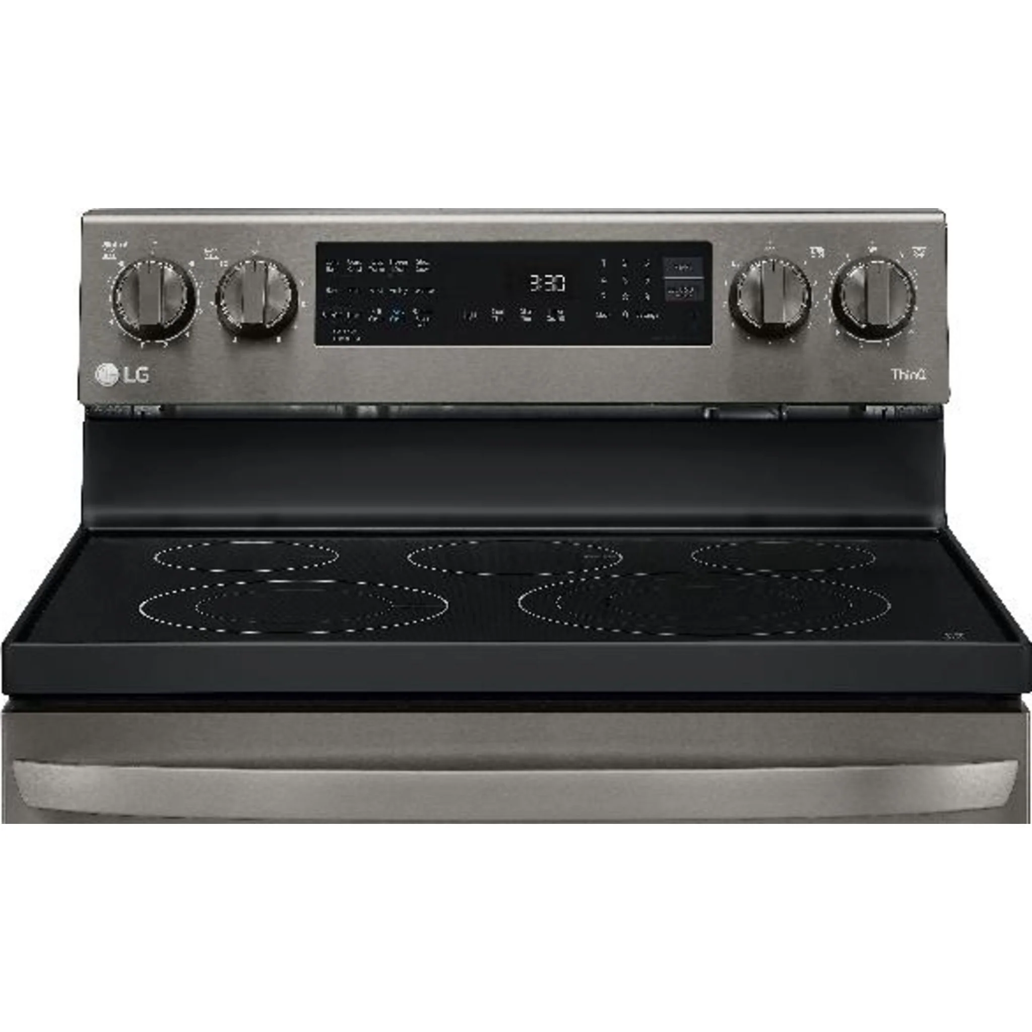 LG 6.3 cu ft. Smart Wi-Fi Enabled True Convection InstaView® Electric Range with Air Fry - Black Stainless (LREL6325D) - Image 5
