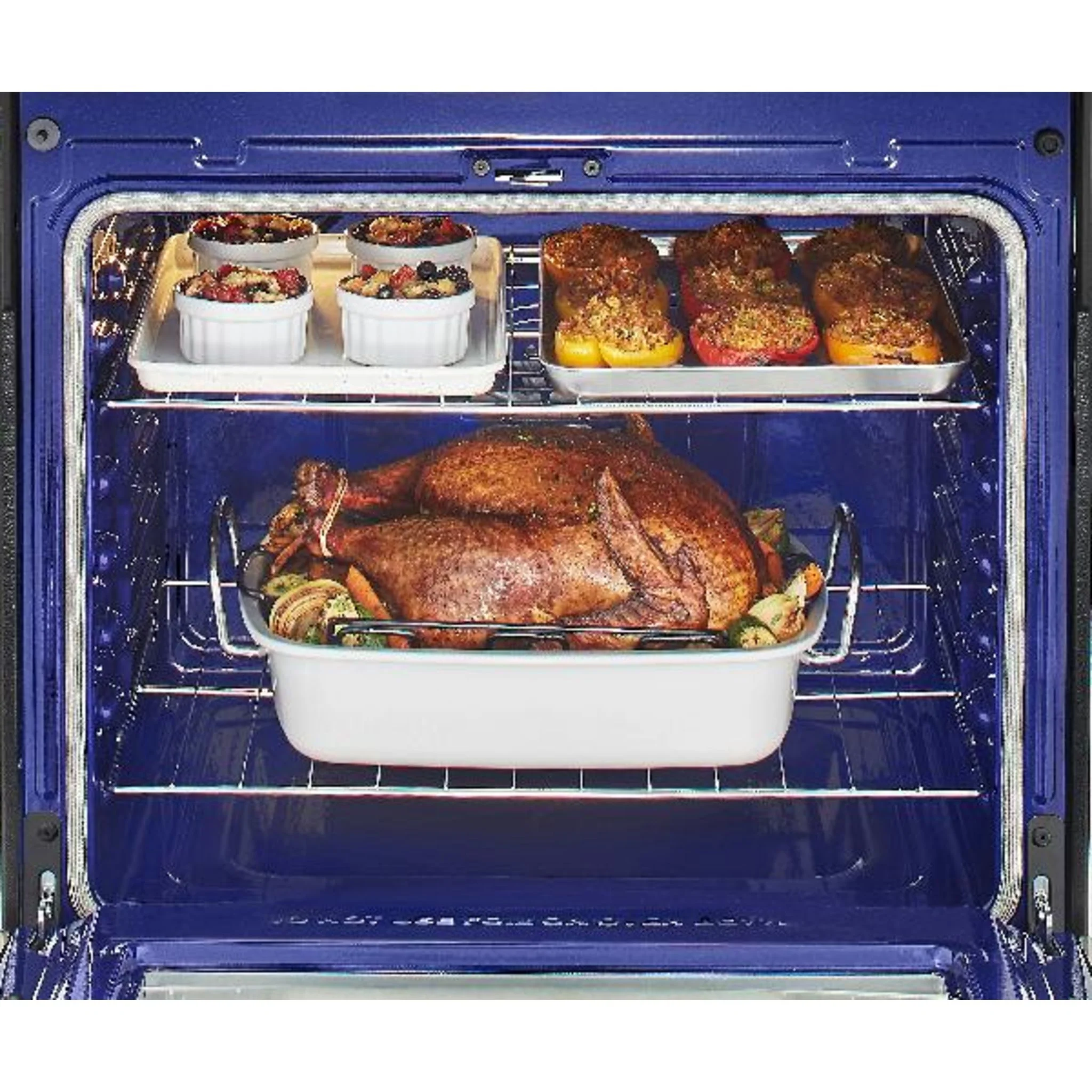 LG 6.3 cu ft. Smart Wi-Fi Enabled True Convection InstaView® Electric Range with Air Fry - Black Stainless (LREL6325D) - Image 6