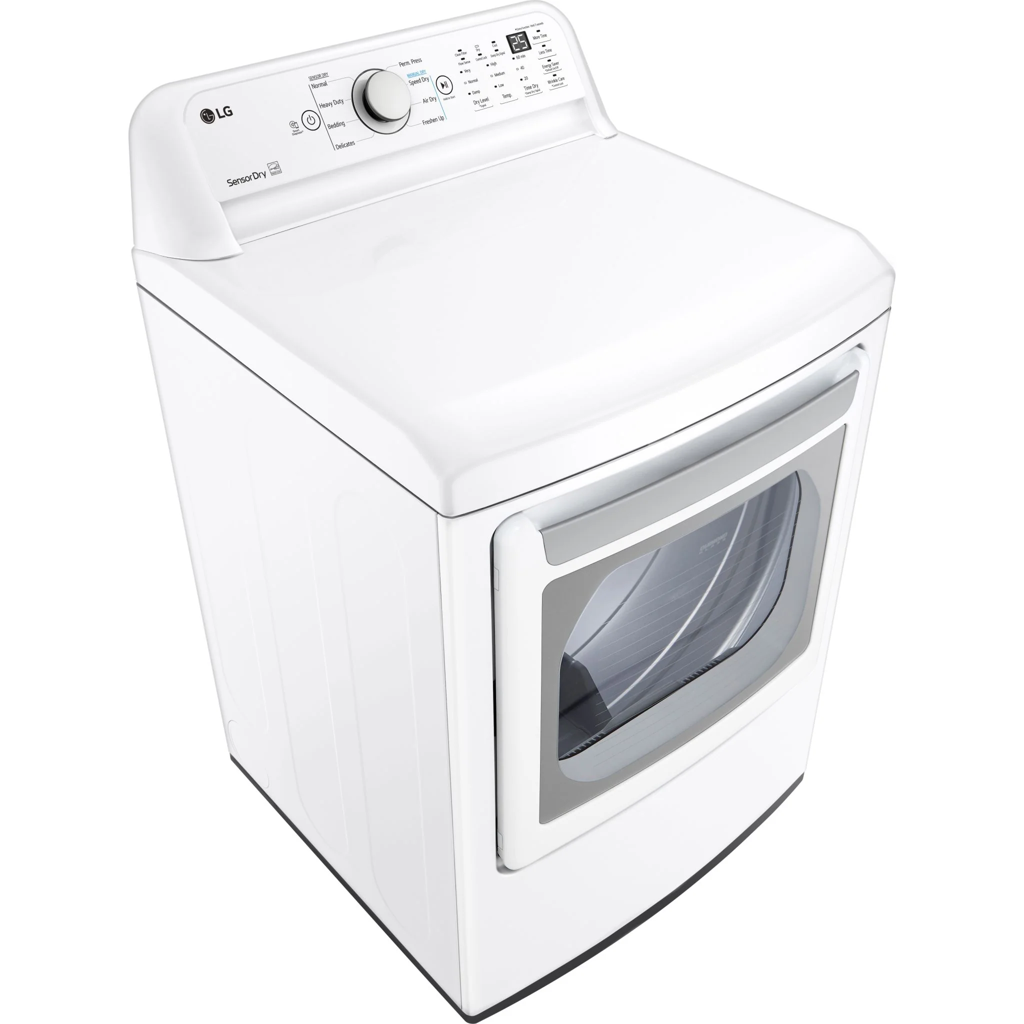 LG 7.3 cu. ft. Capacity Electric Dryer - White (DLE7150W) - Image 3