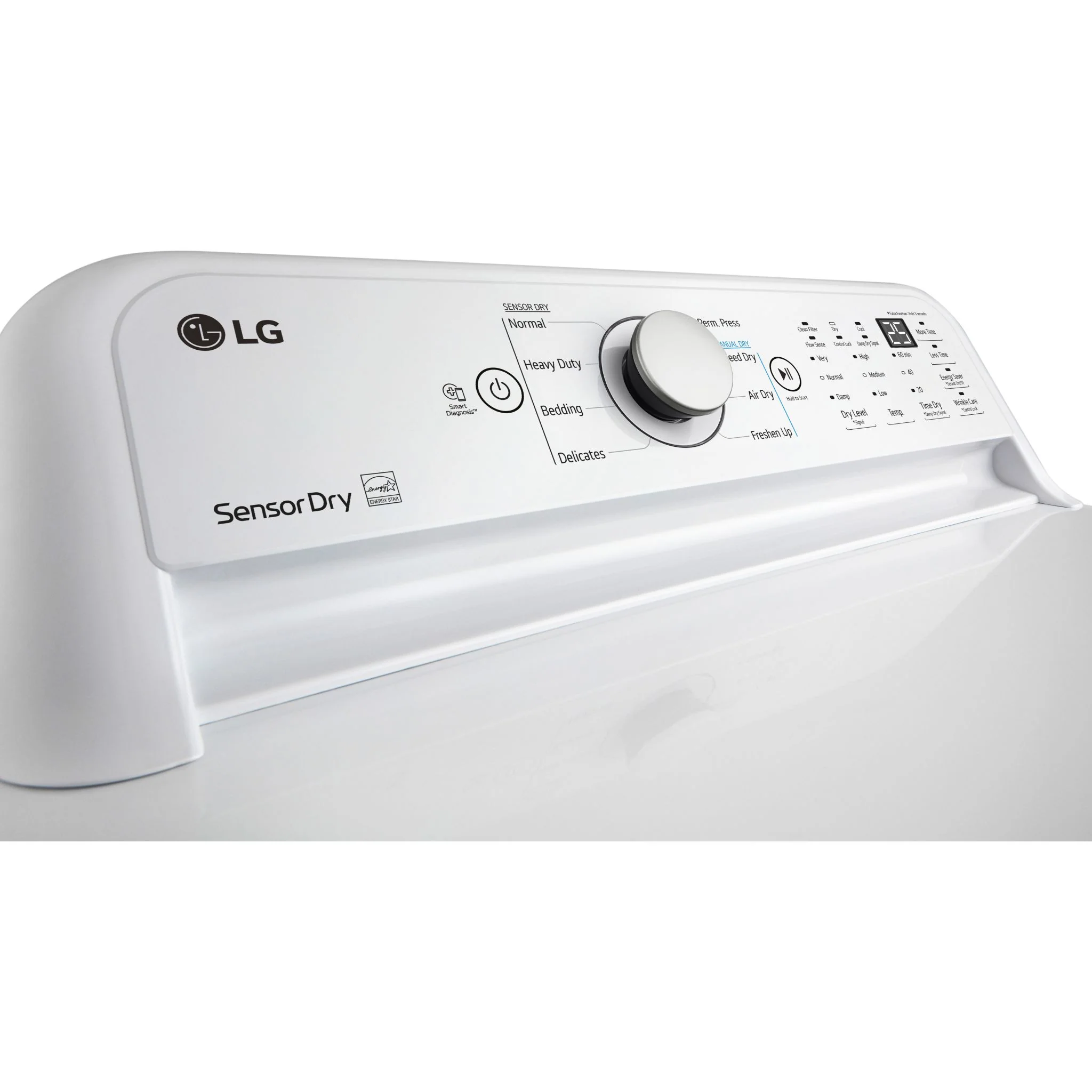 LG 7.3 cu. ft. Capacity Electric Dryer - White (DLE7150W) - Image 7