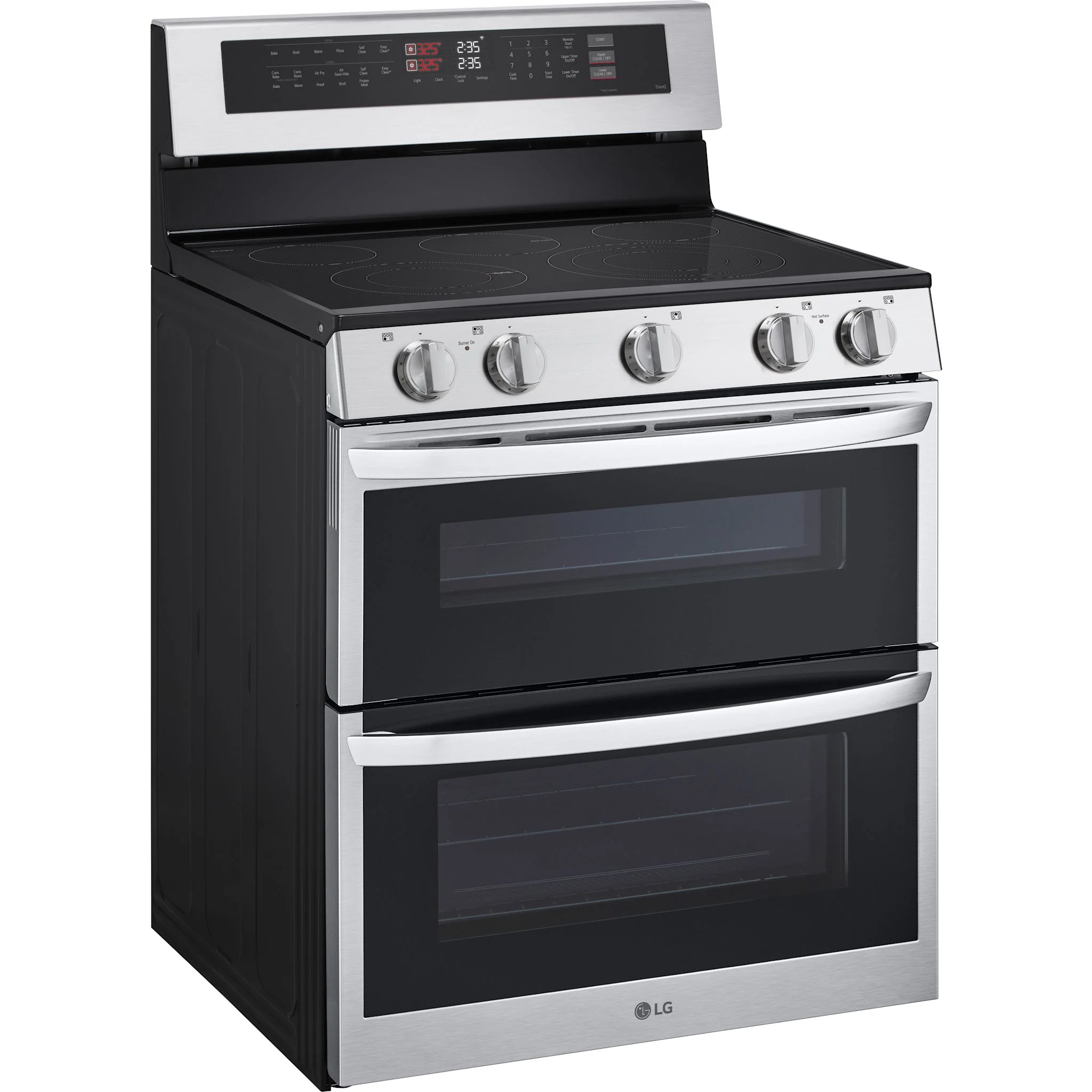 LG 7.3 cu. ft. Electric Double Oven Freestanding Range with ProBake Convection® and Air Fry - Stainless (LDEL7324SE) - Image 3