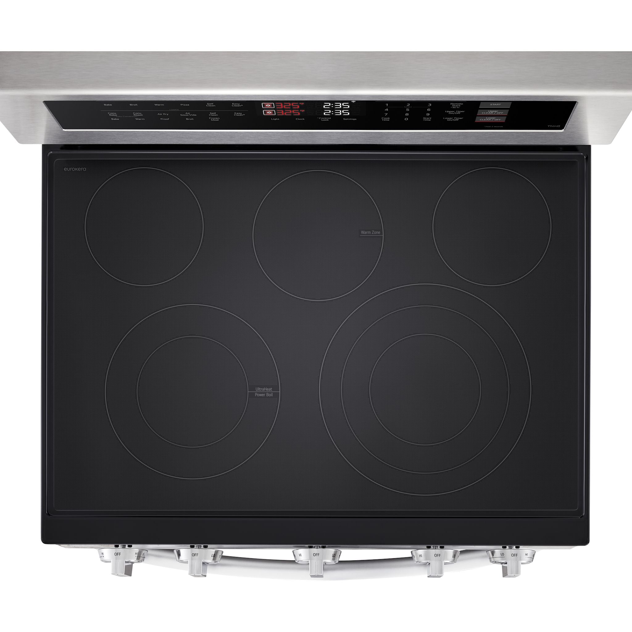 LG 7.3 cu. ft. Electric Double Oven Freestanding Range with ProBake Convection® and Air Fry - Stainless (LDEL7324SE) - Image 7