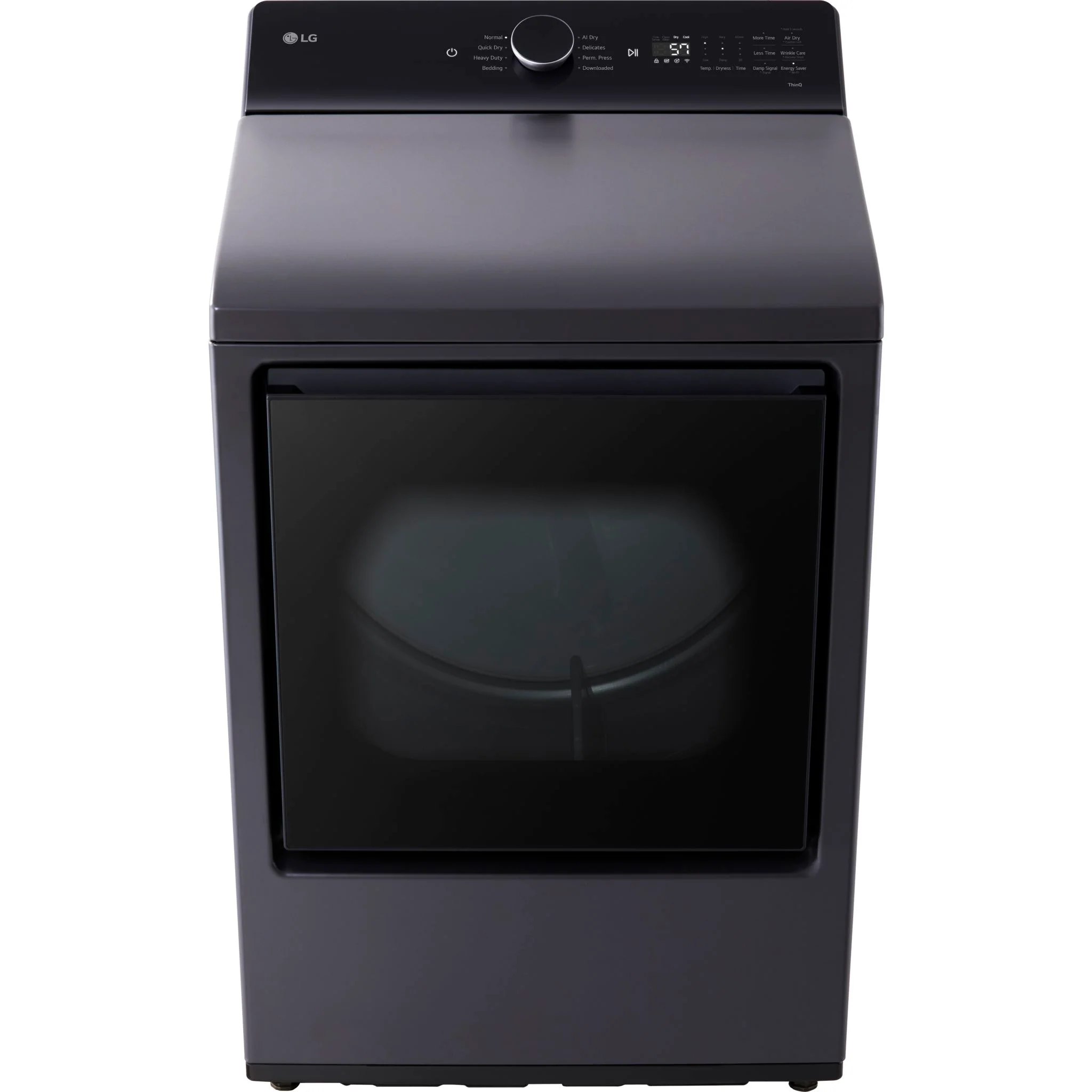LG 7.3 cu.ft Ultra capacity Dryer with EasyLoad™ - Matt Black (DLE8400BE) - Image 9