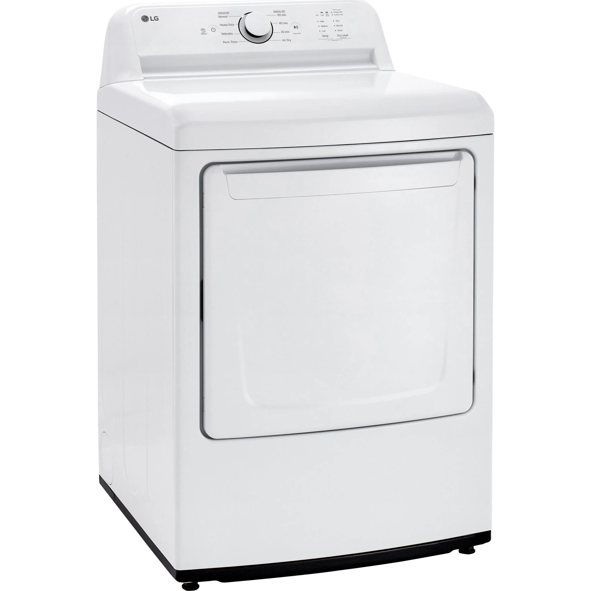 LG 7.3 cu. ft. Ultra Large Capacity Rear Control Electric ENERGY STAR® Dryer with Sensor Dry - White (DLE6100W) - Image 2
