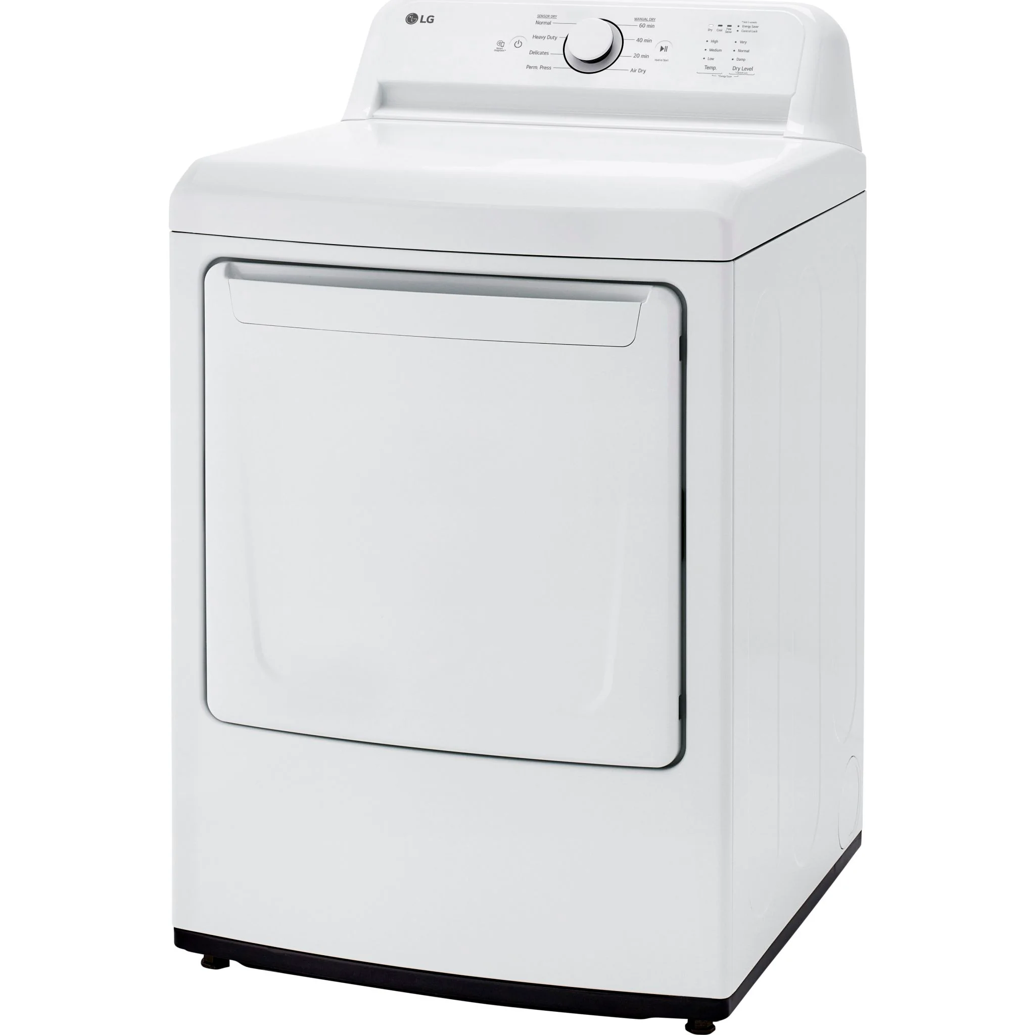 LG 7.3 cu. ft. Ultra Large Capacity Rear Control Electric ENERGY STAR® Dryer with Sensor Dry - White (DLE6100W) - Image 3