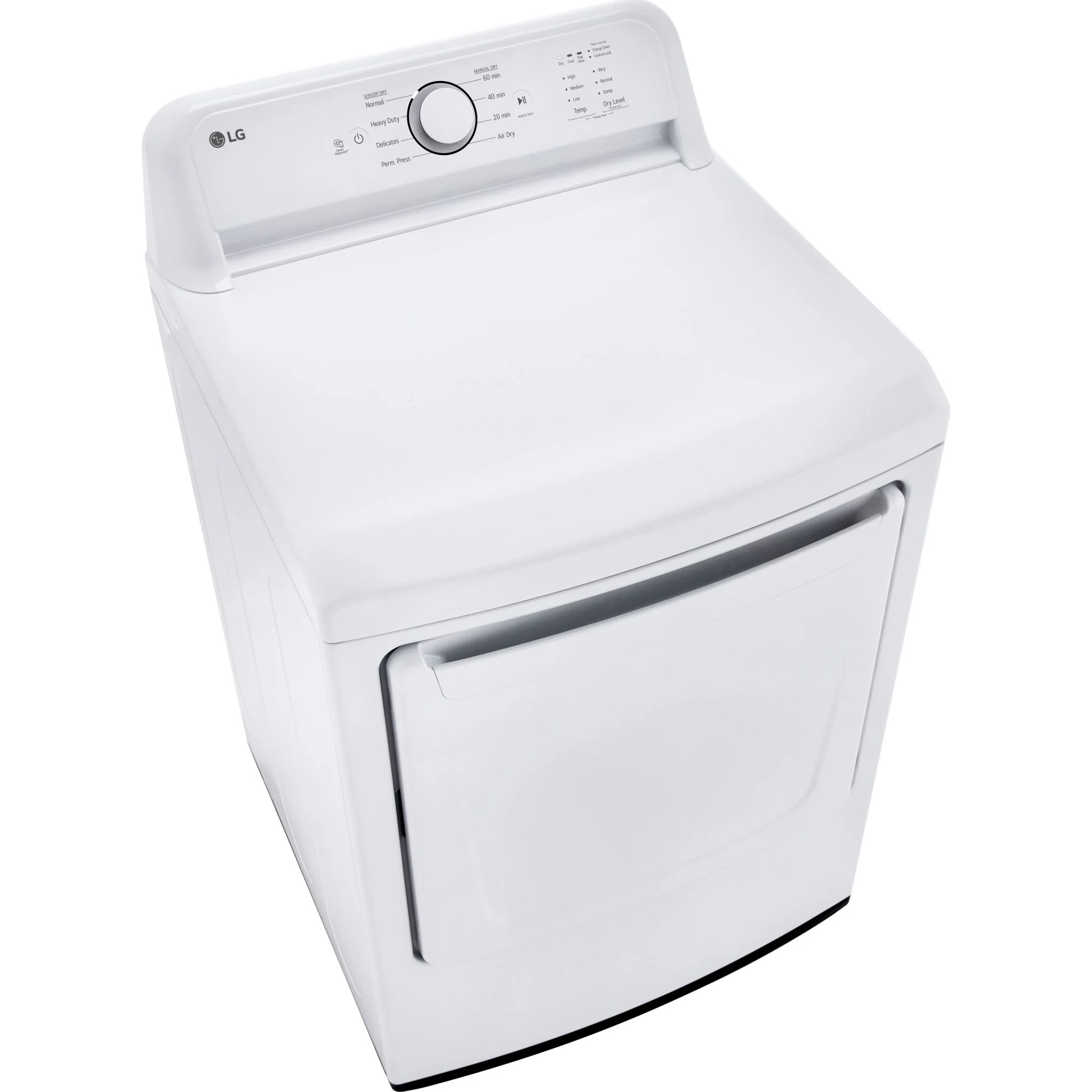 LG 7.3 cu. ft. Ultra Large Capacity Rear Control Electric ENERGY STAR® Dryer with Sensor Dry - White (DLE6100W) - Image 5