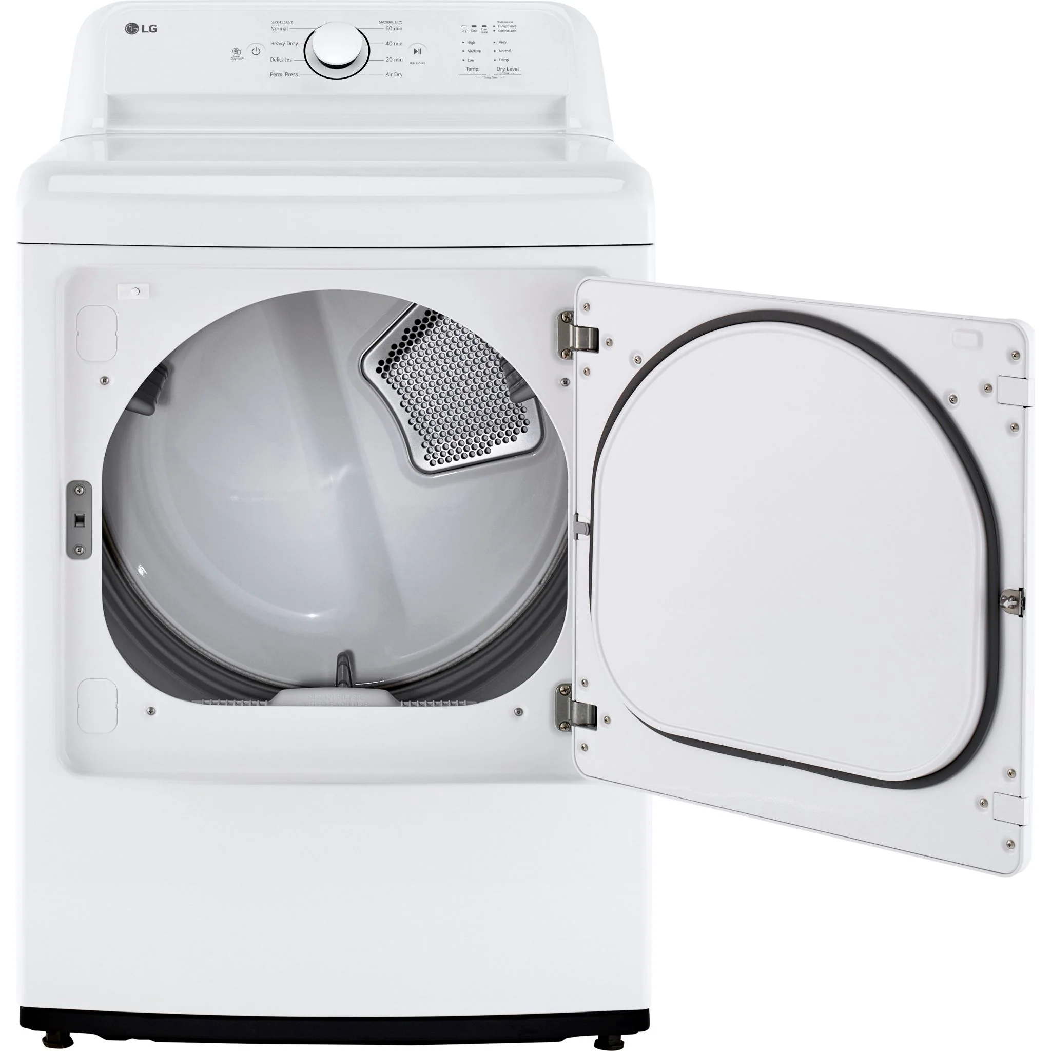 LG 7.3 cu. ft. Ultra Large Capacity Rear Control Electric ENERGY STAR® Dryer with Sensor Dry - White (DLE6100W) - Image 9