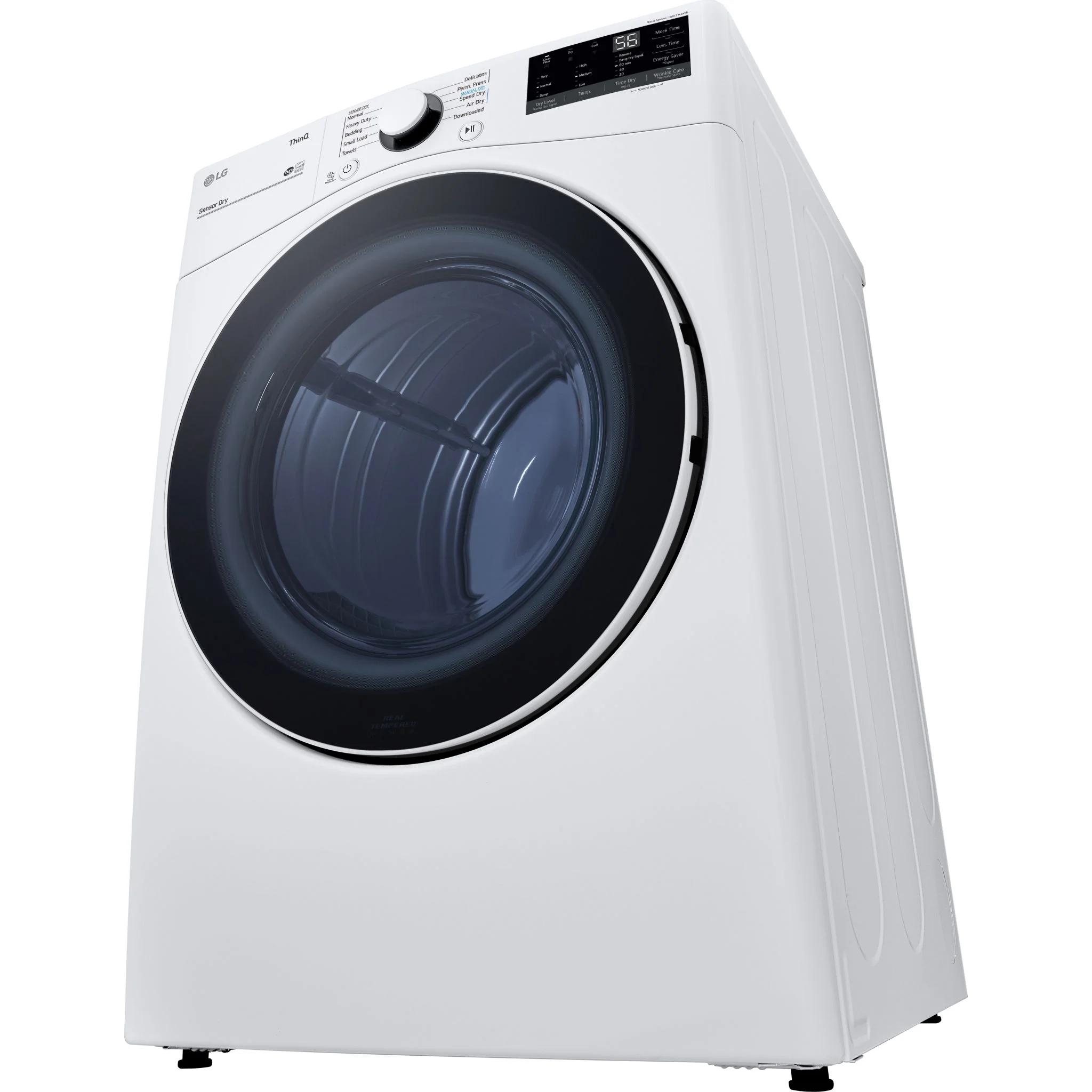 LG 7.4 cu.ft. Ultra Large Capacity Front Load Electric Dryer - White (DLE3600W) - Image 4