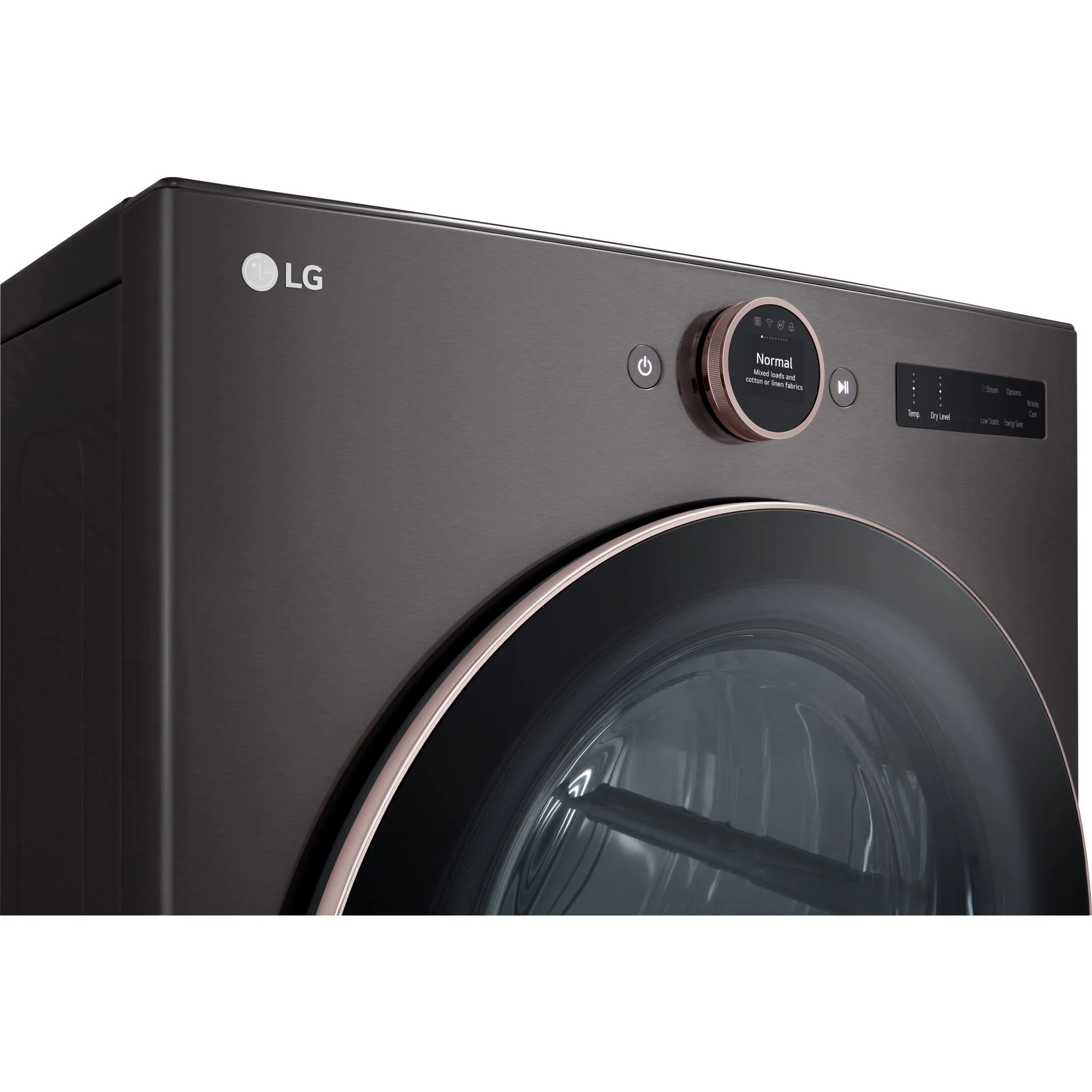 LG 7.4 cu. ft. Ultra Large Capacity Smart Front Load Electric ENERGY STAR® Dryer with Sensor Dry & Steam Technology - Black Steel (DLEX6500B) - Image 19