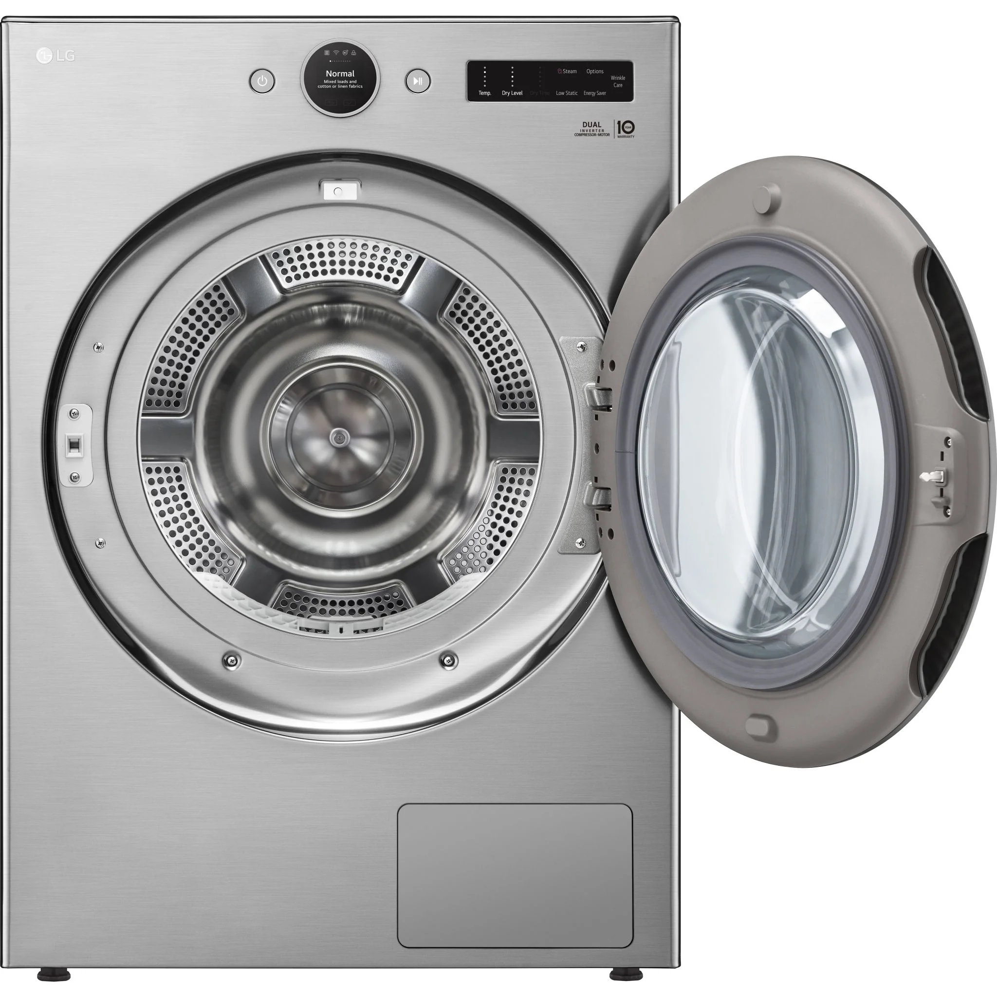 LG 7.8 cu.ft 6-Motion DirectDrive® Dryer with Heat Pump - Graphite Stee (DLHC5502V) - Image 4