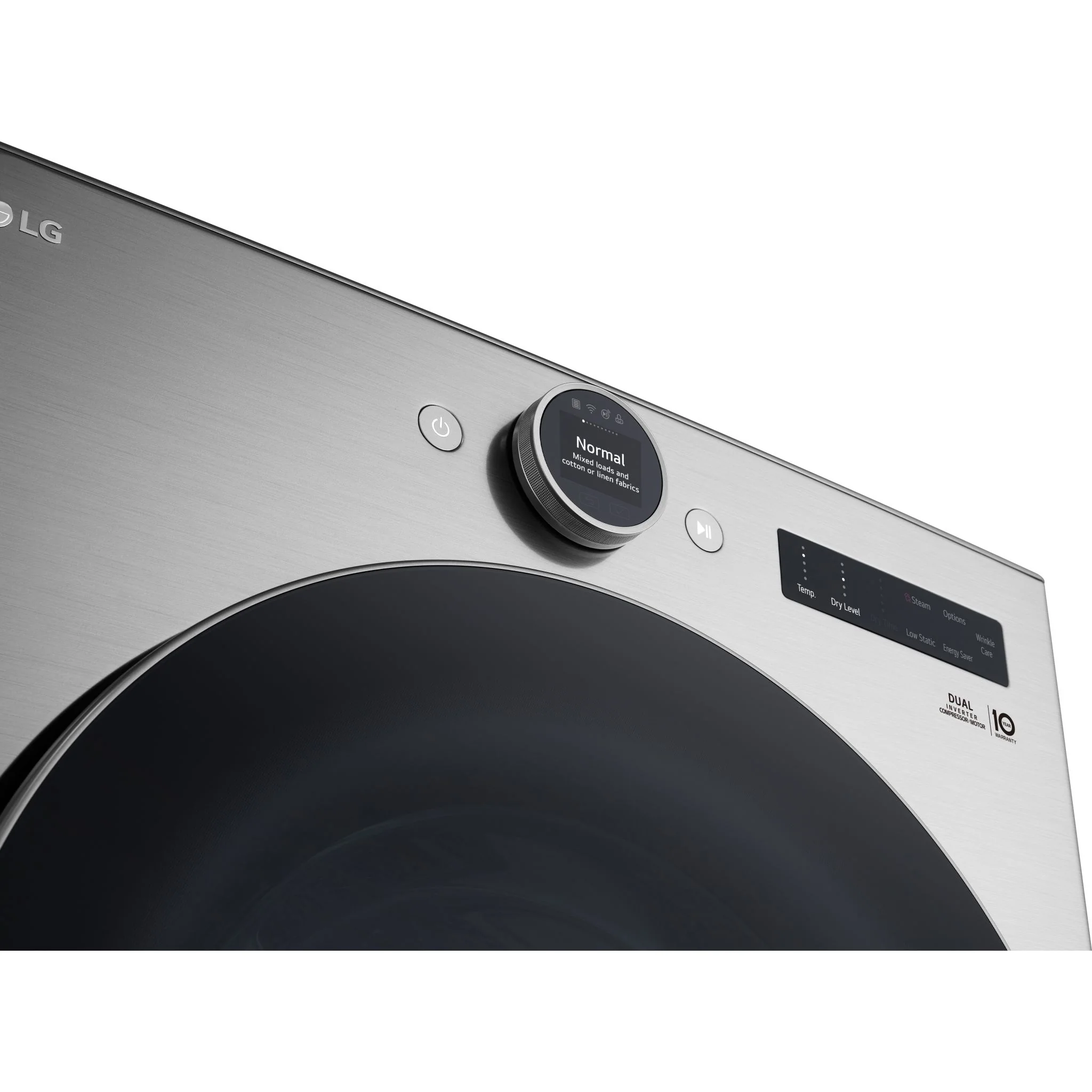 LG 7.8 cu.ft 6-Motion DirectDrive® Dryer with Heat Pump - Graphite Stee (DLHC5502V) - Image 6