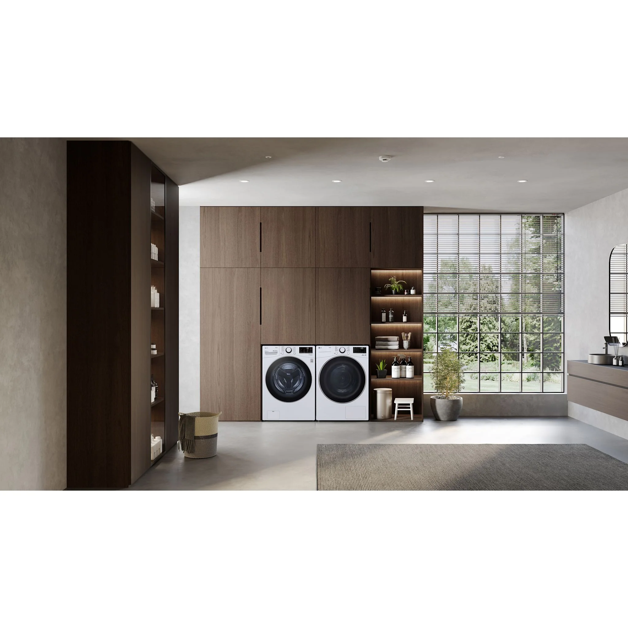 LG 7.8 cu. ft. mega capacity smart front load dryer with Dual Inverter HeatPump™ Technology - White (DLHC3602W) - Image 14