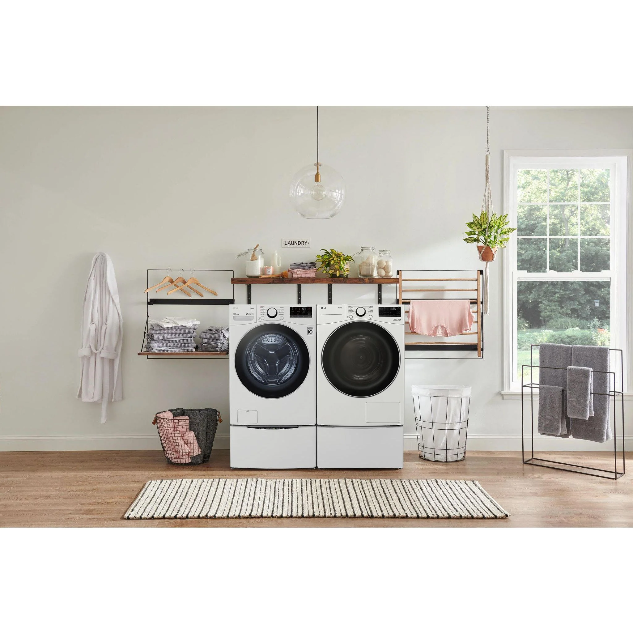 LG 7.8 cu. ft. mega capacity smart front load dryer with Dual Inverter HeatPump™ Technology - White (DLHC3602W) - Image 15