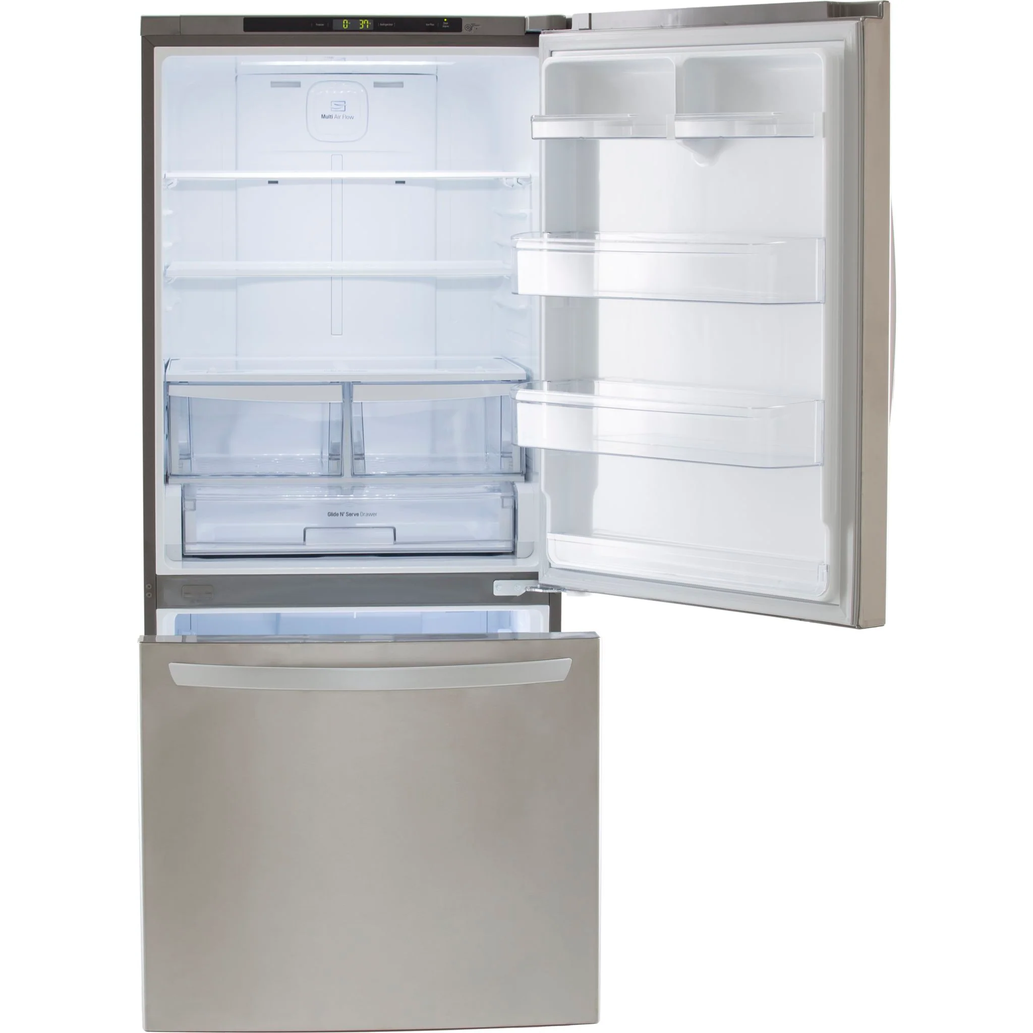 LG Bottom Mount Fridge (LRDNS2200S) - Stainless Steel - Image 4