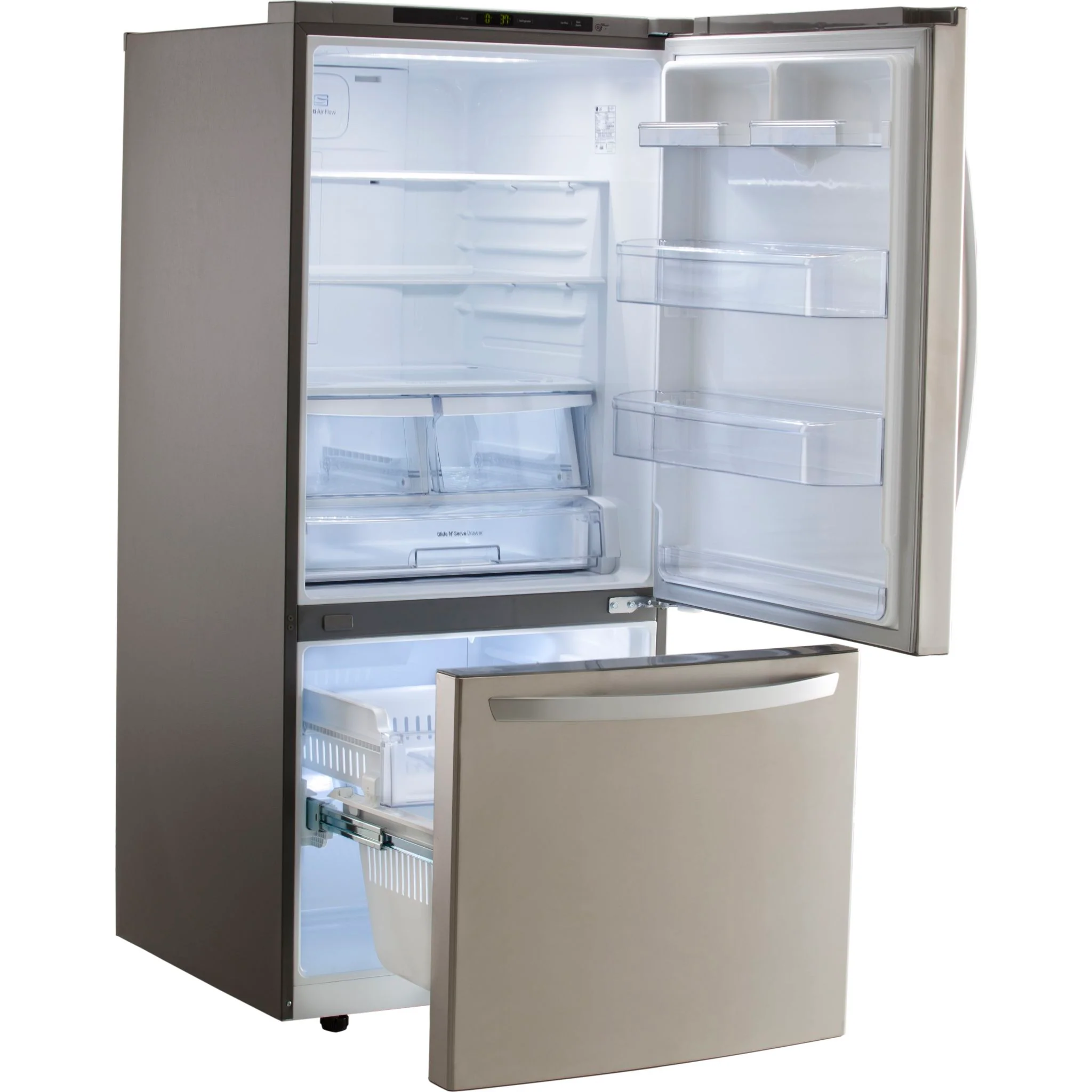 LG Bottom Mount Fridge (LRDNS2200S) - Stainless Steel - Image 5