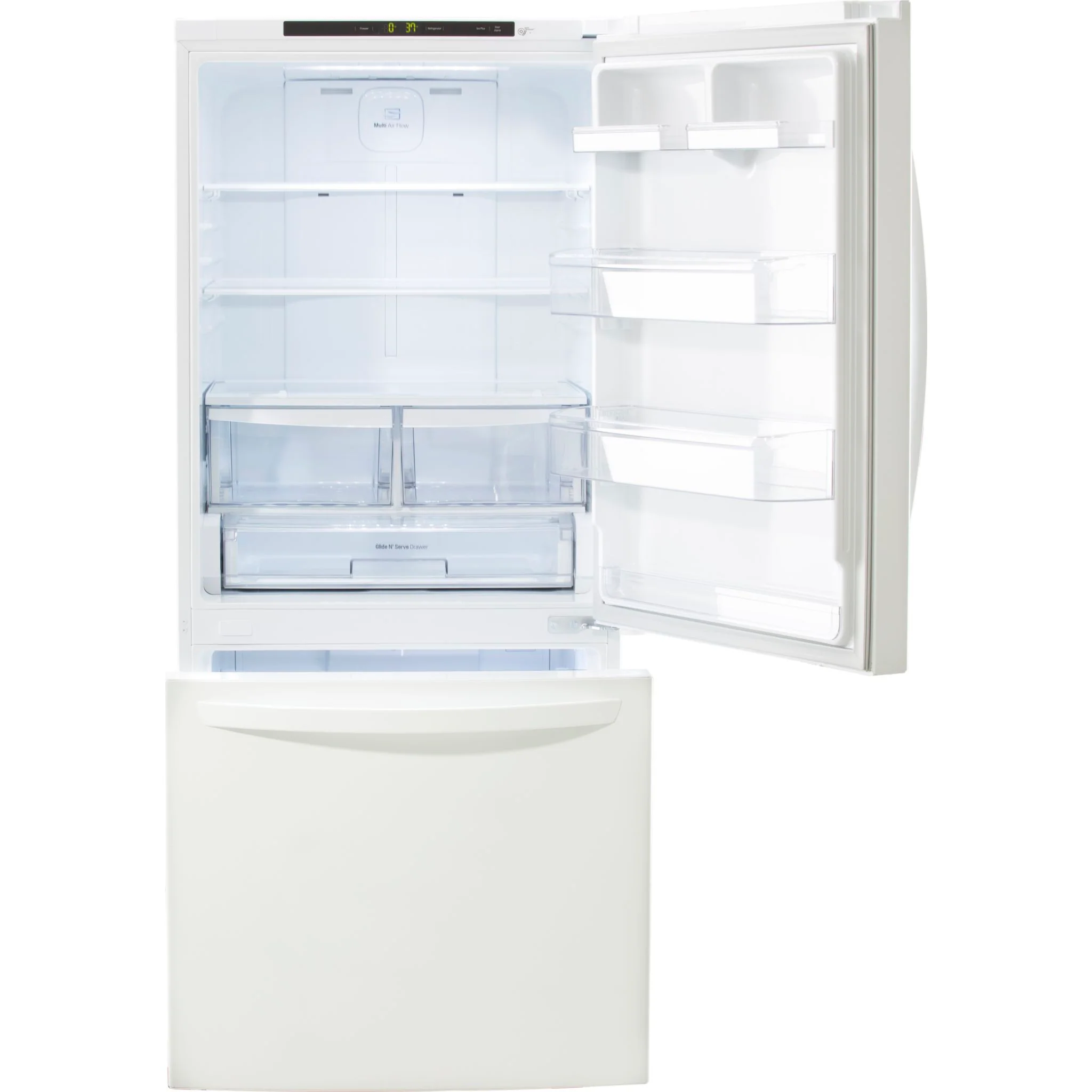 LG Bottom Mount Fridge (LRDNS2200W) - White - Image 4