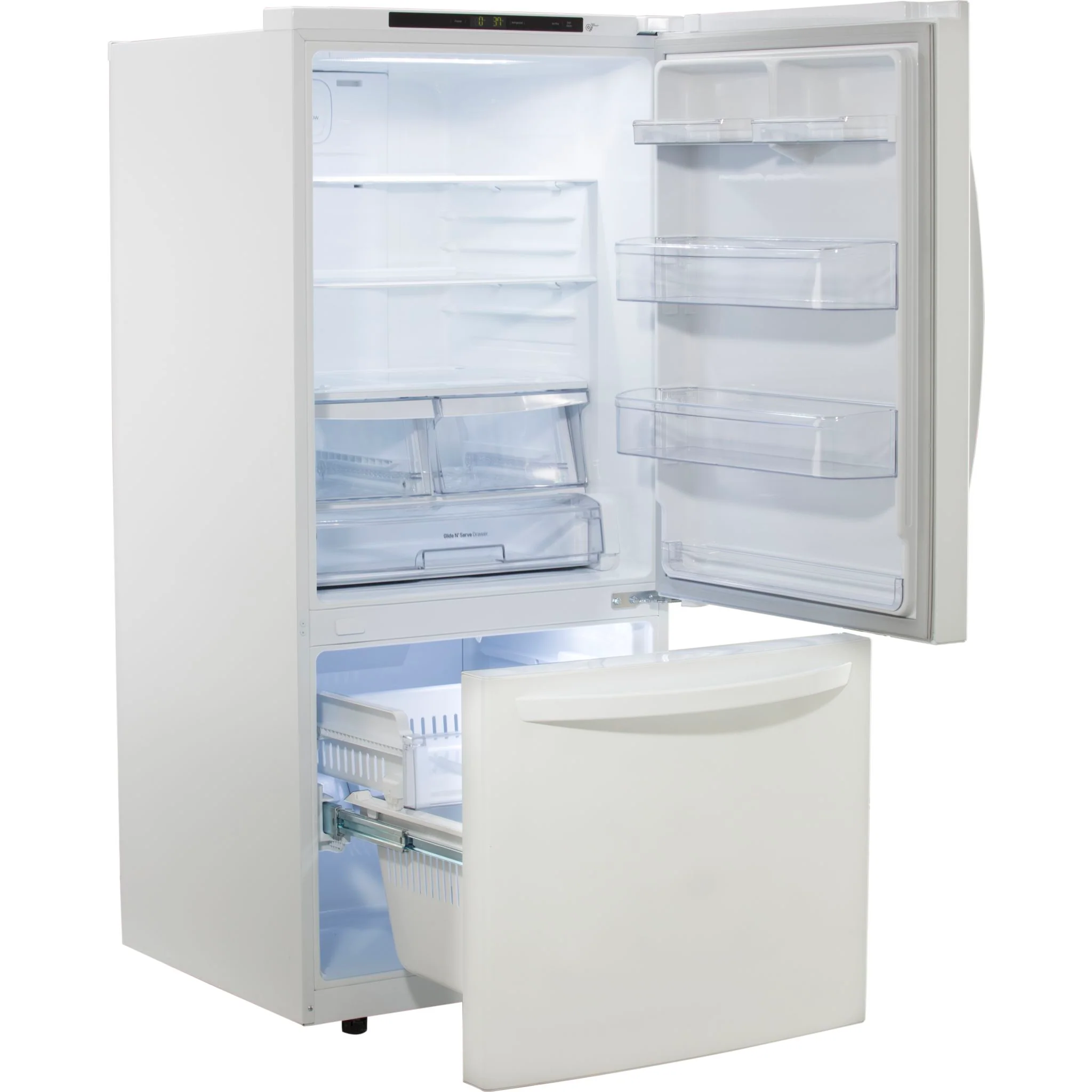LG Bottom Mount Fridge (LRDNS2200W) - White - Image 5