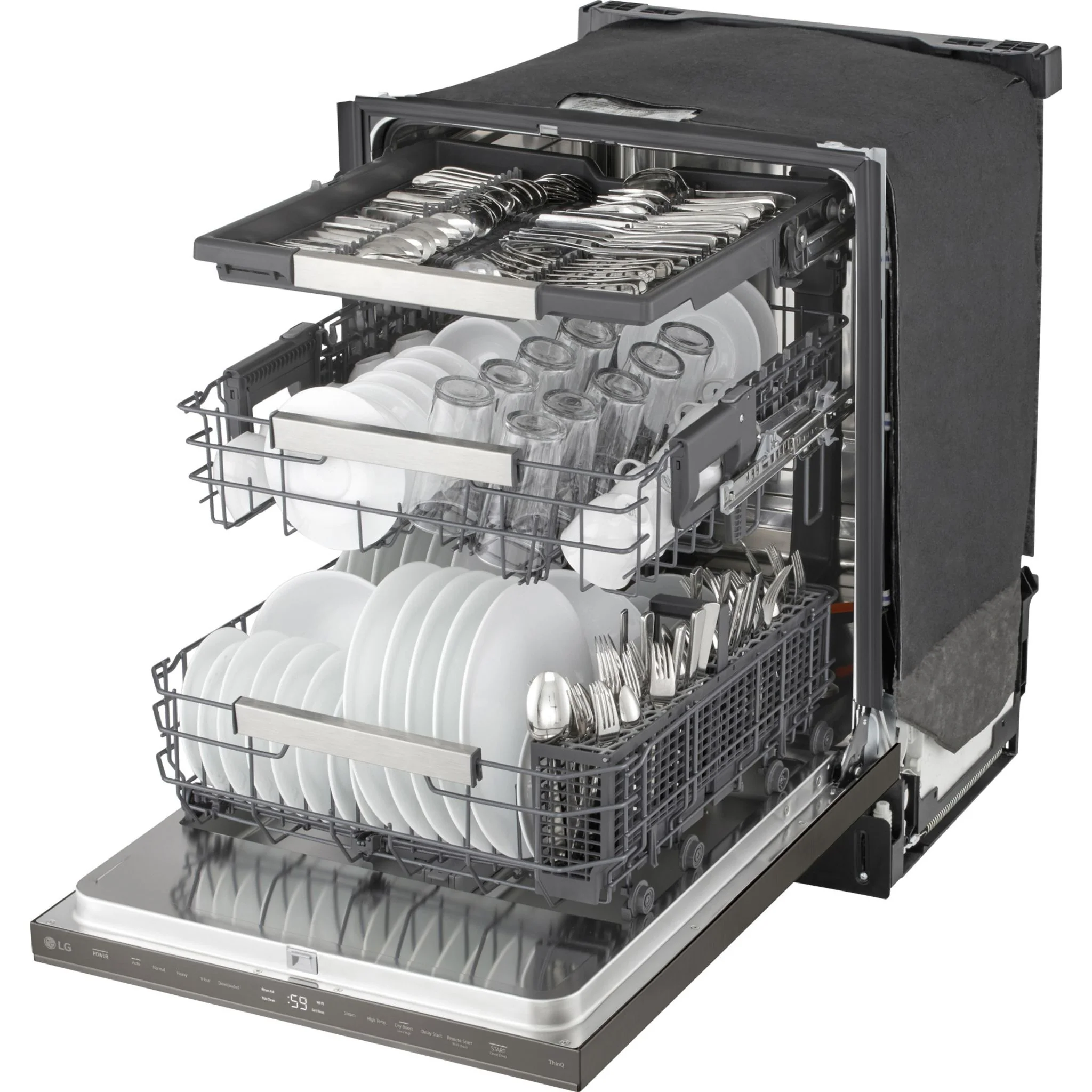LG Dishwasher (LDNPM654D) - black stainless - Image 10