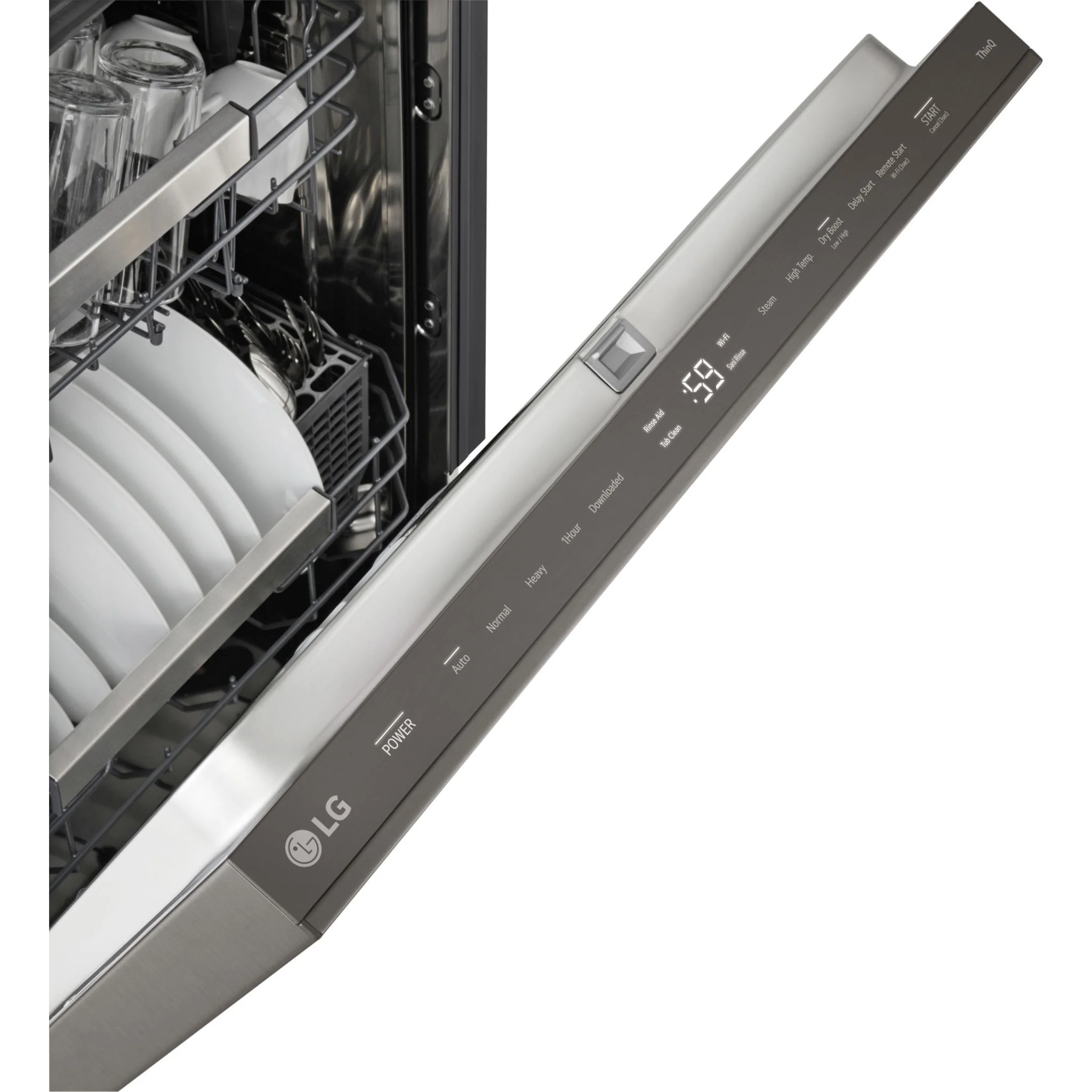 LG Dishwasher (LDNPM654D) - black stainless - Image 4