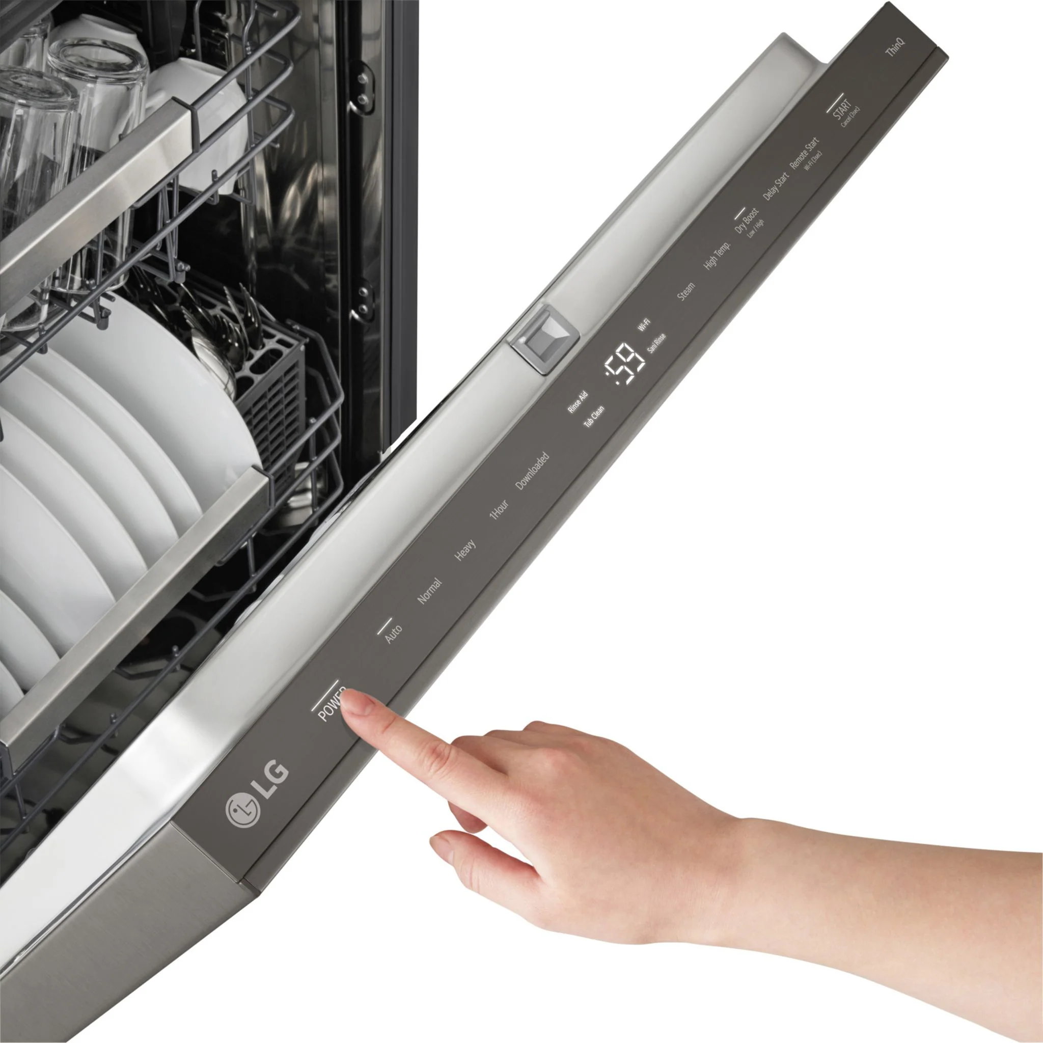 LG Dishwasher (LDNPM654D) - black stainless - Image 5