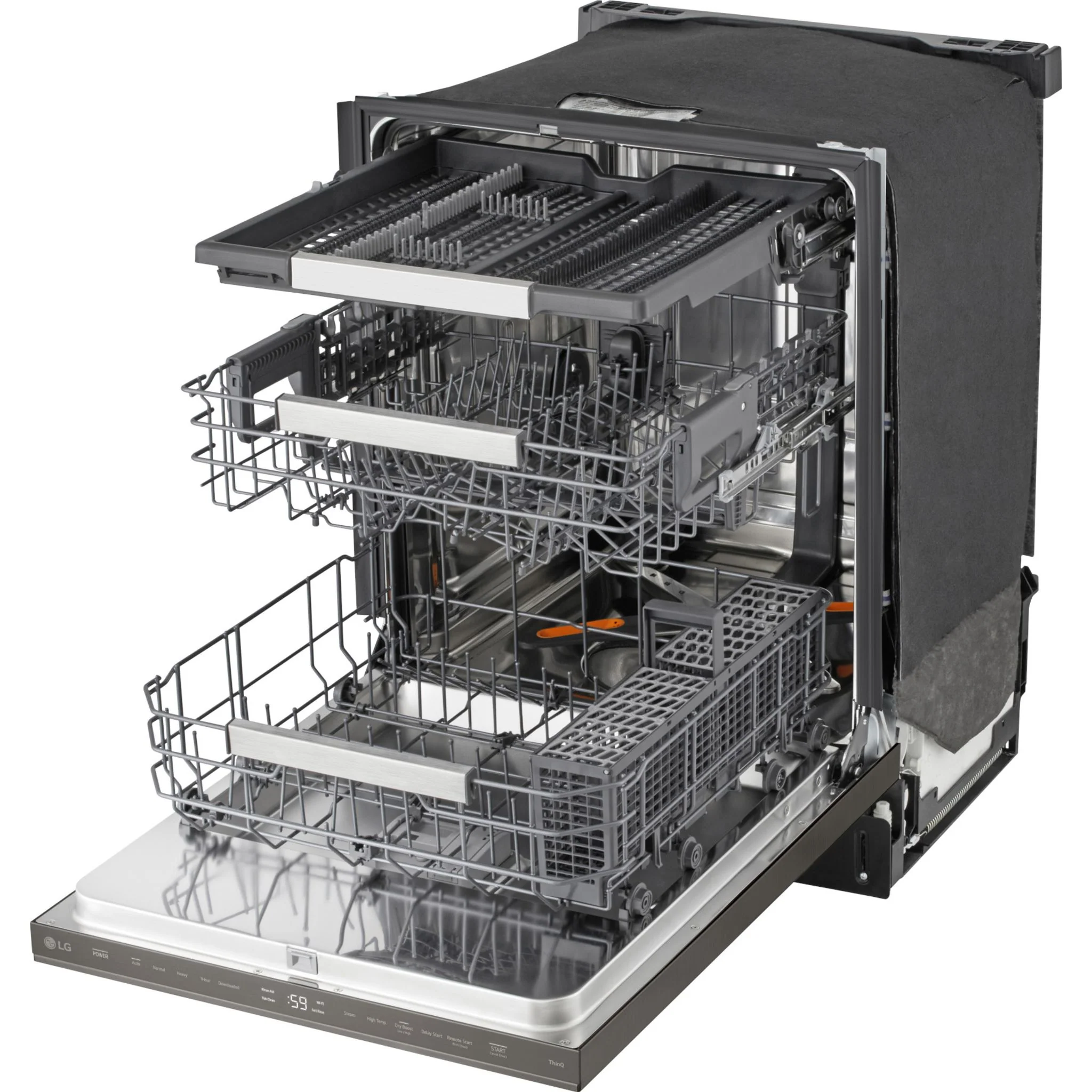 LG Dishwasher (LDNPM654D) - black stainless - Image 9