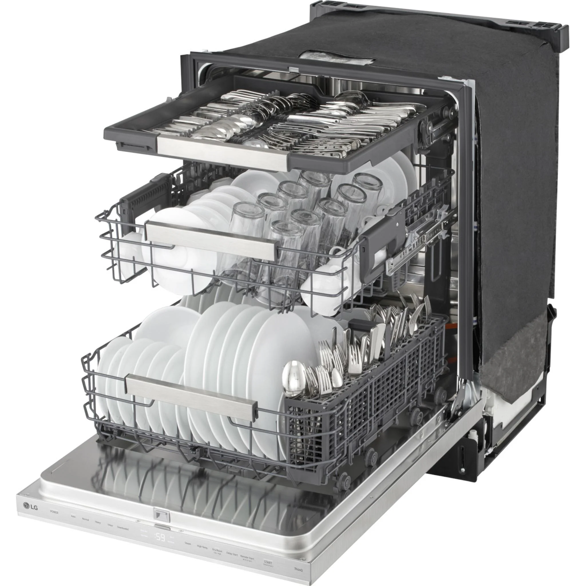 LG FlushFit™ Top Control Dishwasher - Stainless Steel (LDNPM654S) - Image 12