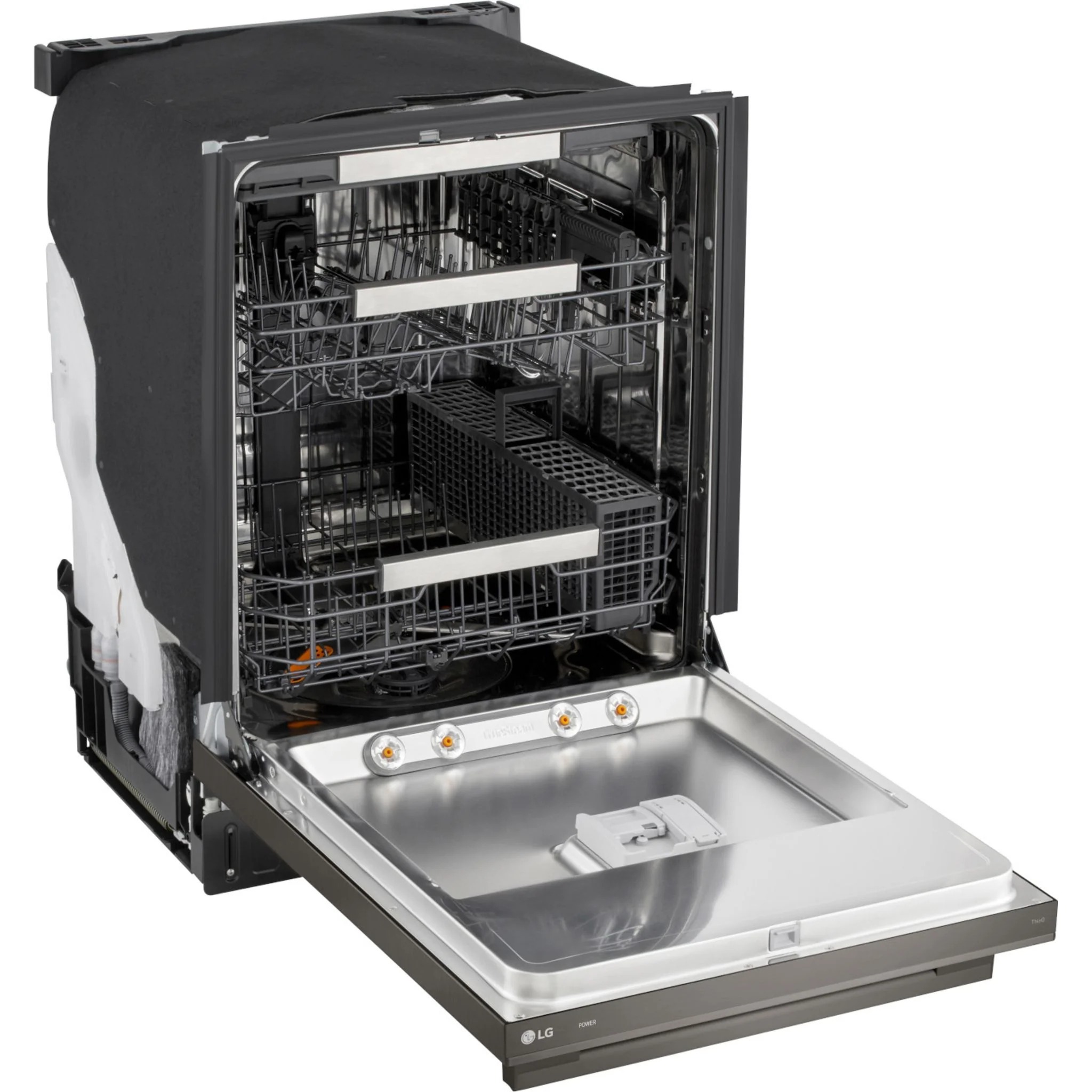 LG FlushFit™ Top Control Dishwasher with 1-Hour Wash & Dry Cycle - Black Stainless (LDNTH753D) - Image 11