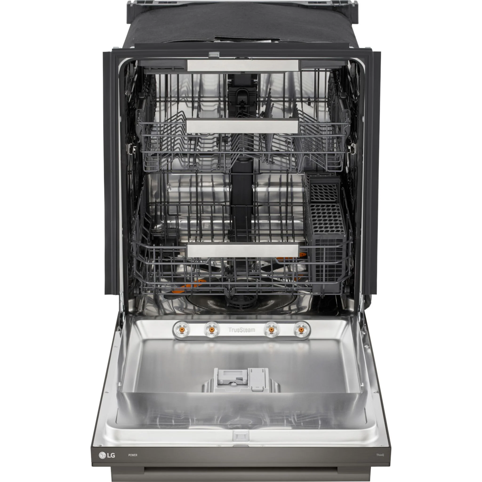 LG FlushFit™ Top Control Dishwasher with 1-Hour Wash & Dry Cycle - Black Stainless (LDNTH753D) - Image 6