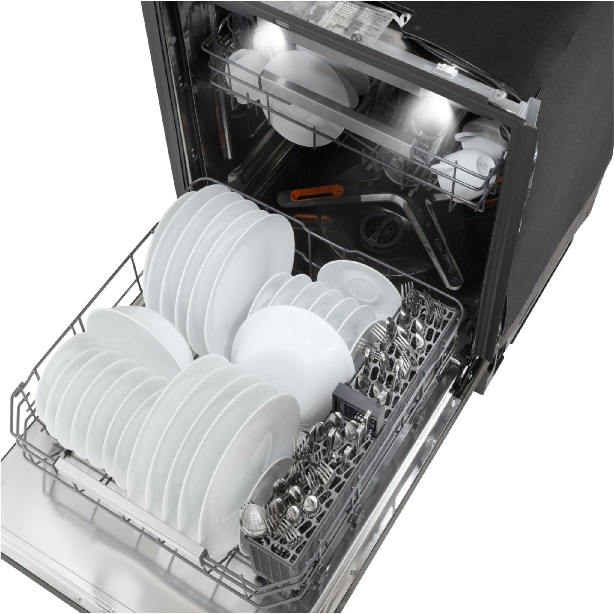 LG FlushFit™ Top Control Dishwasher with 1-Hour Wash & Dry Cycle - Black Stainless (LDNTH753D) - Image 8