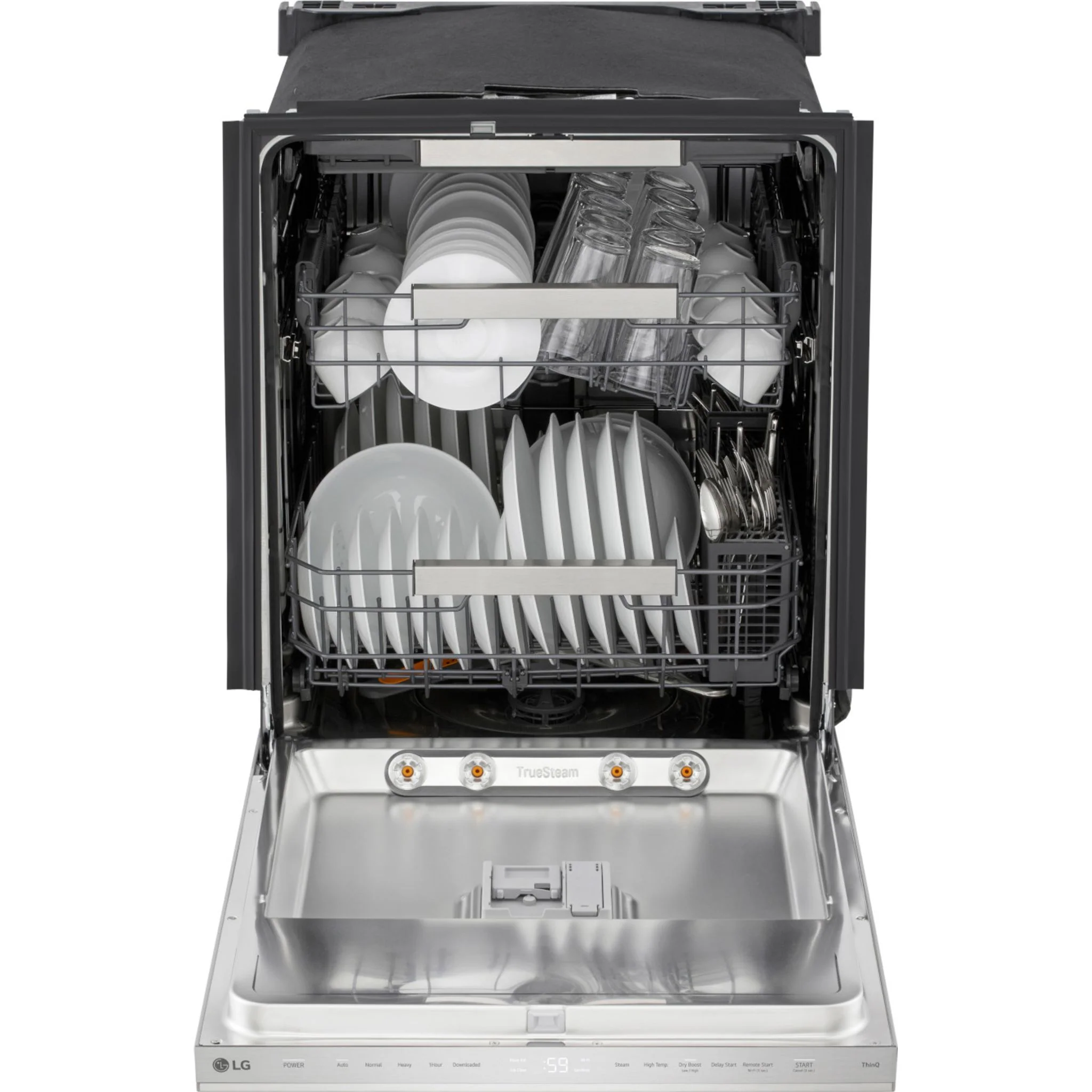 LG FlushFit™ Top Control Dishwasher with 1-Hour Wash & Dry Cycle - Stainless Steel (LDNPH654S) - Image 4