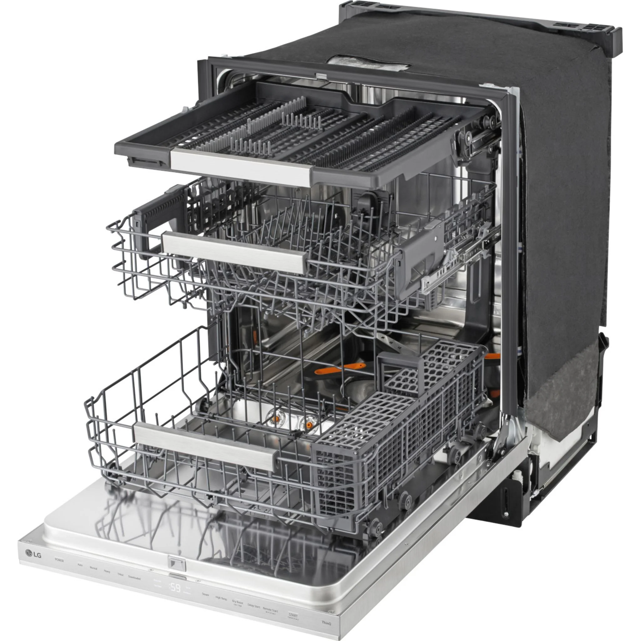 LG FlushFit™ Top Control Dishwasher with 1-Hour Wash & Dry Cycle - Stainless Steel (LDNPH654S) - Image 5