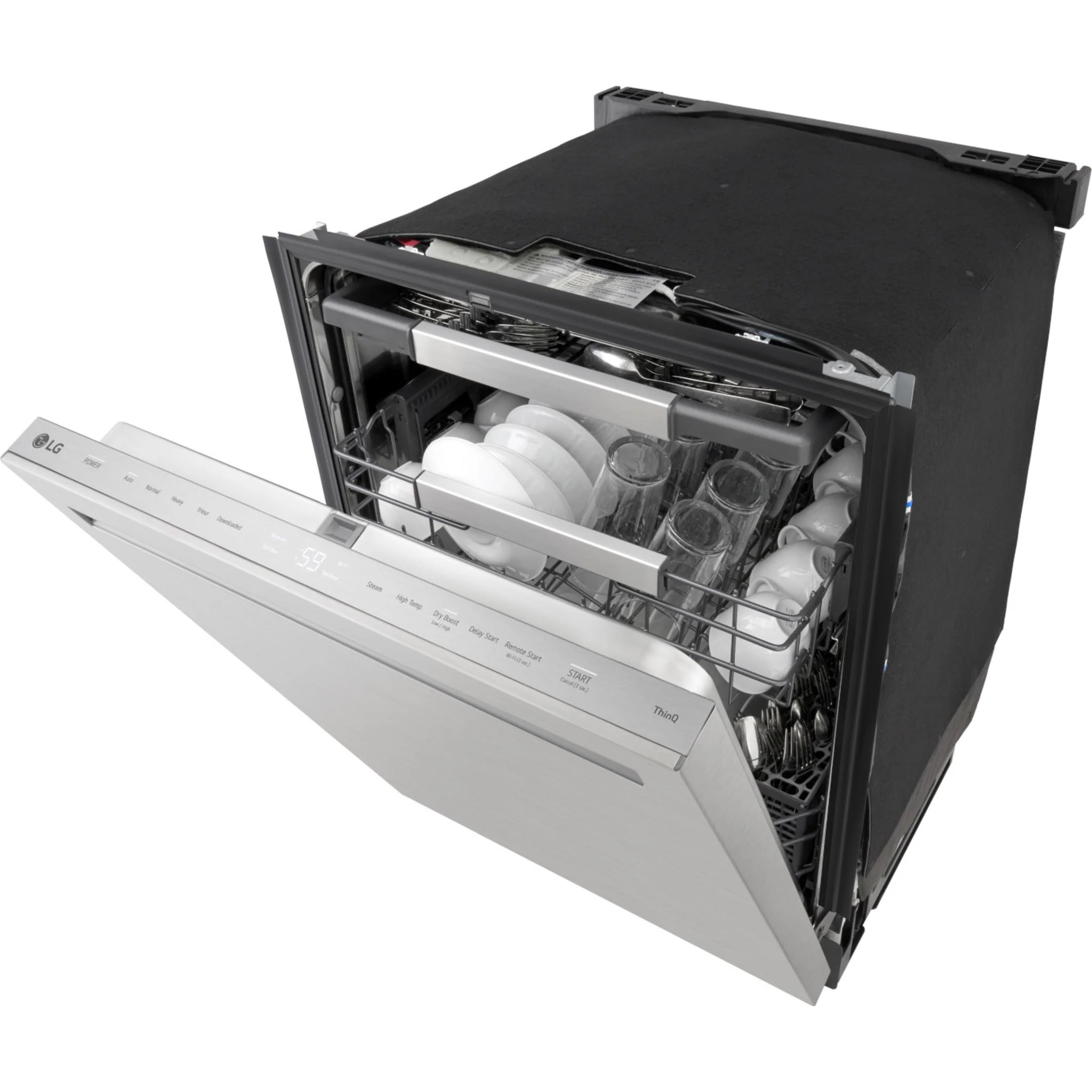 LG FlushFit™ Top Control Dishwasher with 1-Hour Wash & Dry Cycle - Stainless Steel (LDNPH654S) - Image 6