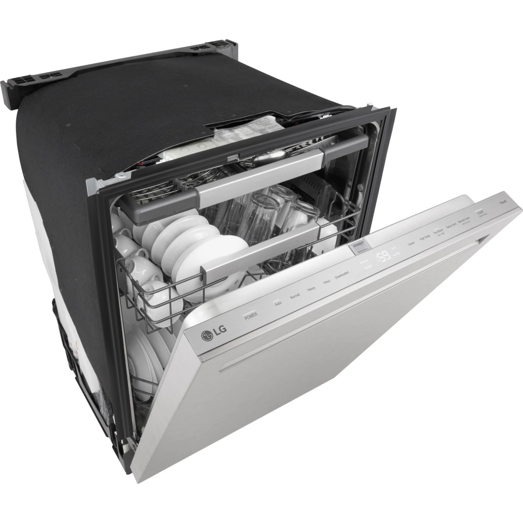 LG FlushFit™ Top Control Dishwasher with 1-Hour Wash & Dry Cycle - Stainless Steel (LDNPH654S) - Image 7