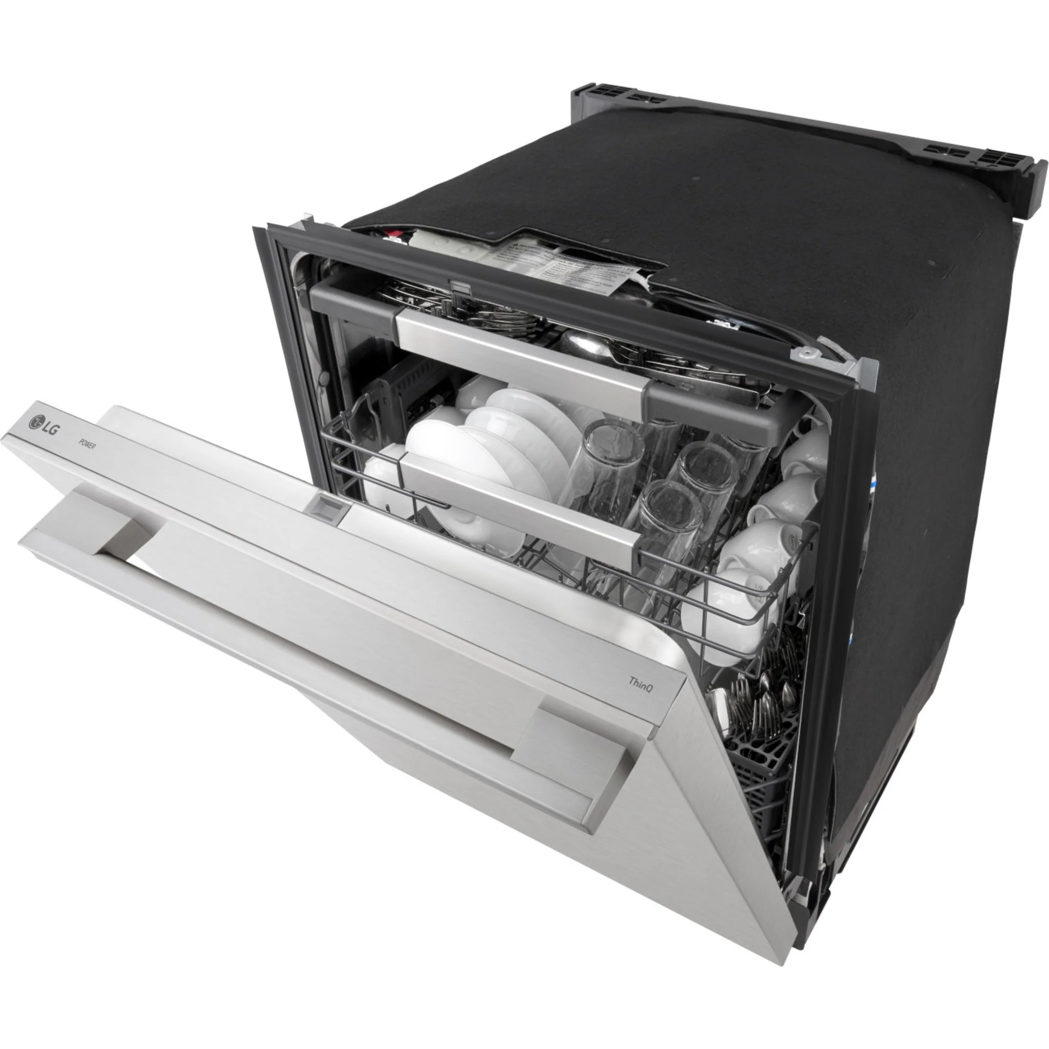 LG FlushFit™ Top Control Dishwasher with 1-Hour Wash & Dry Cycle - Stainless Steel (LDNTH753S) - Image 10