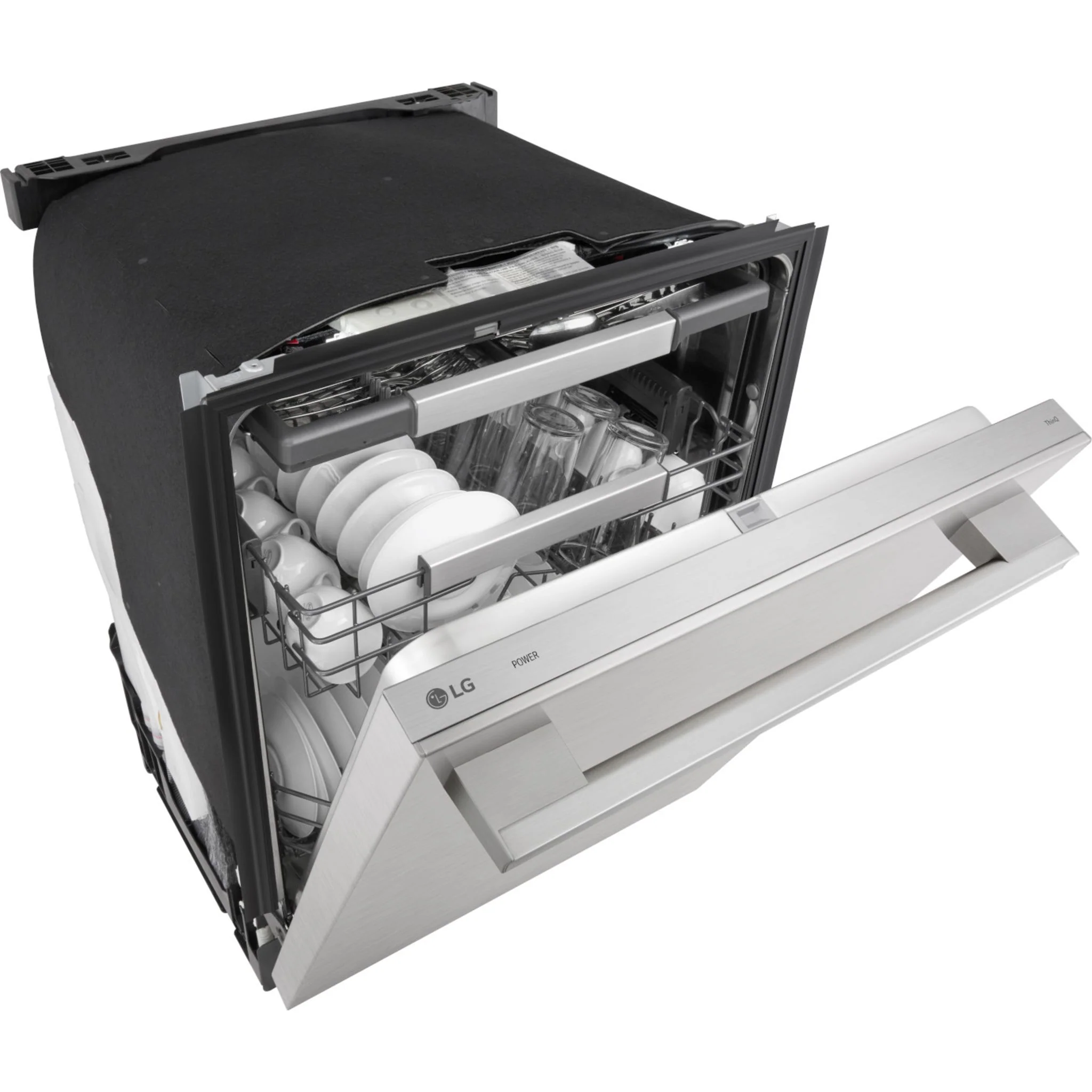 LG FlushFit™ Top Control Dishwasher with 1-Hour Wash & Dry Cycle - Stainless Steel (LDNTH753S) - Image 15
