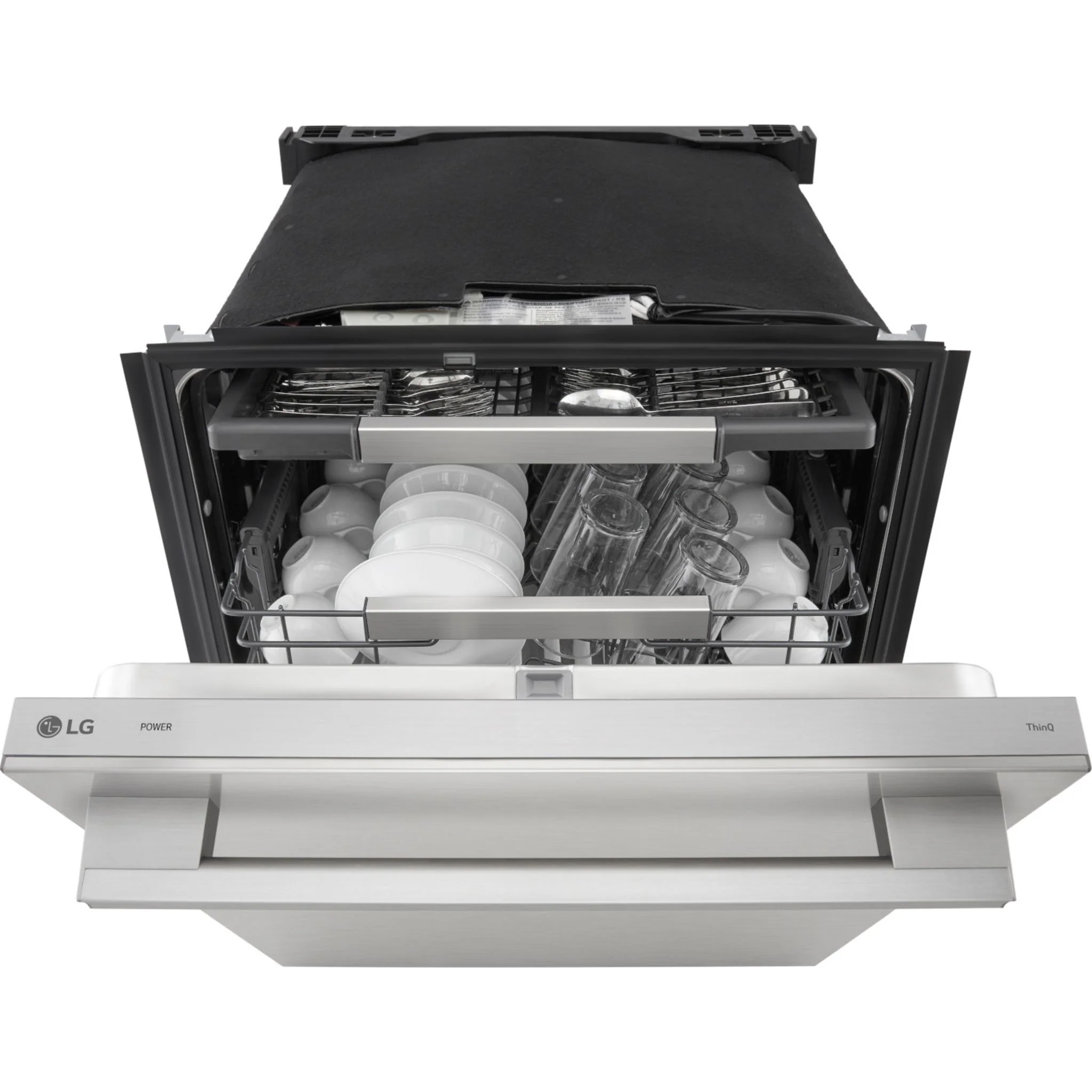 LG FlushFit™ Top Control Dishwasher with 1-Hour Wash & Dry Cycle - Stainless Steel (LDNTH753S) - Image 2
