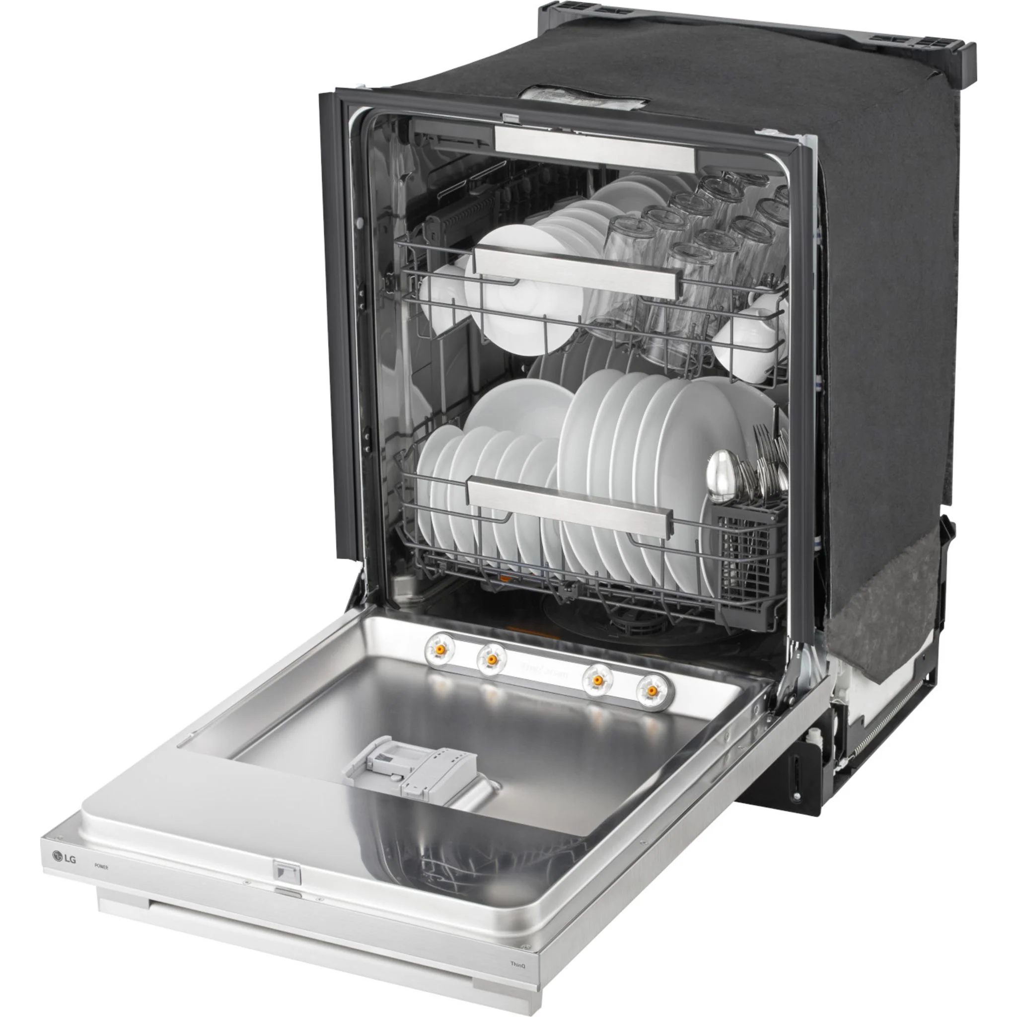 LG FlushFit™ Top Control Dishwasher with 1-Hour Wash & Dry Cycle - Stainless Steel (LDNTH753S) - Image 8
