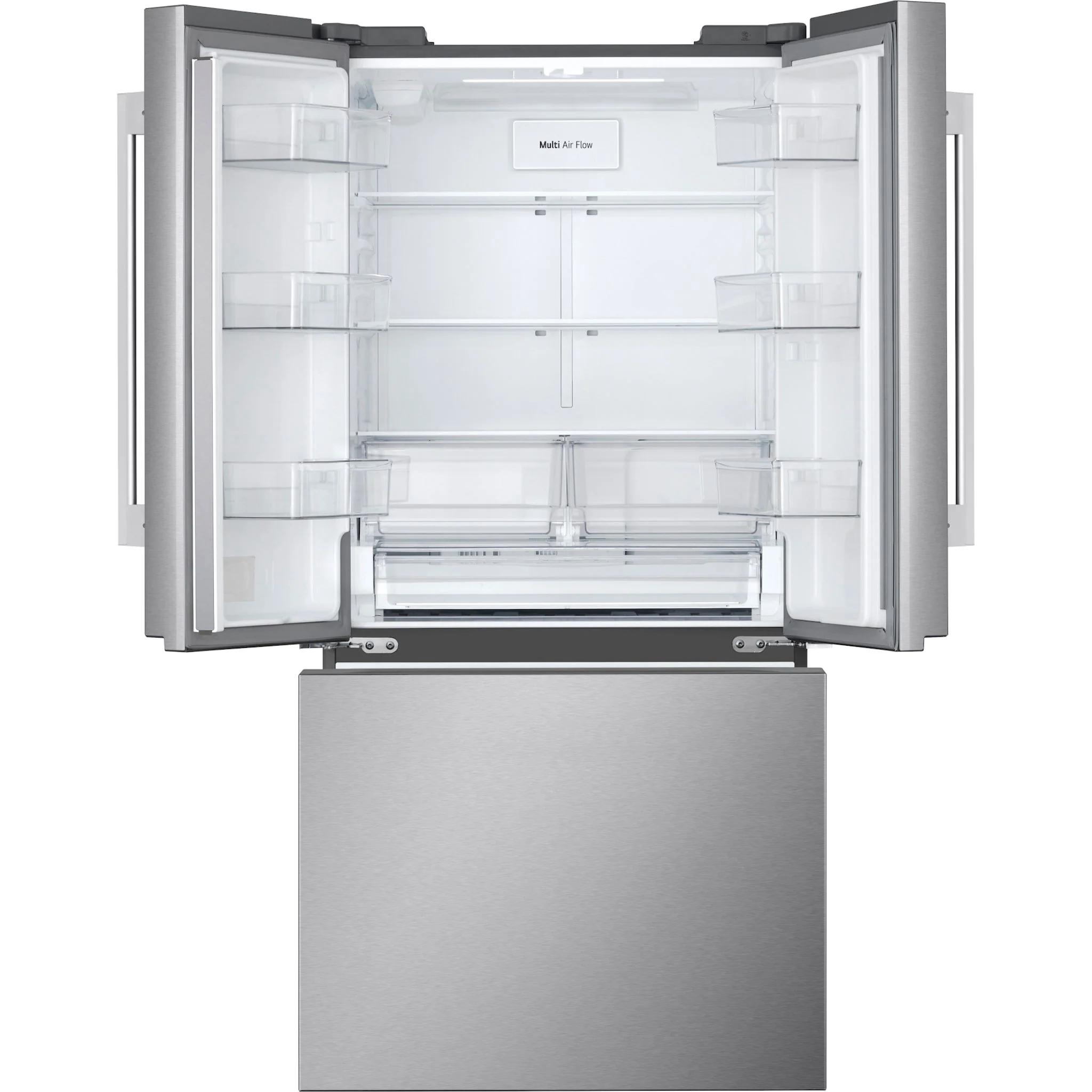 LG French Door Fridge (LF25H6200S) - Print Proof Stainless Steel - Image 7